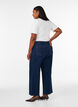 Myra jeans med h&oslash;y midje og wide fit, Bl&aring;, Model image number 1