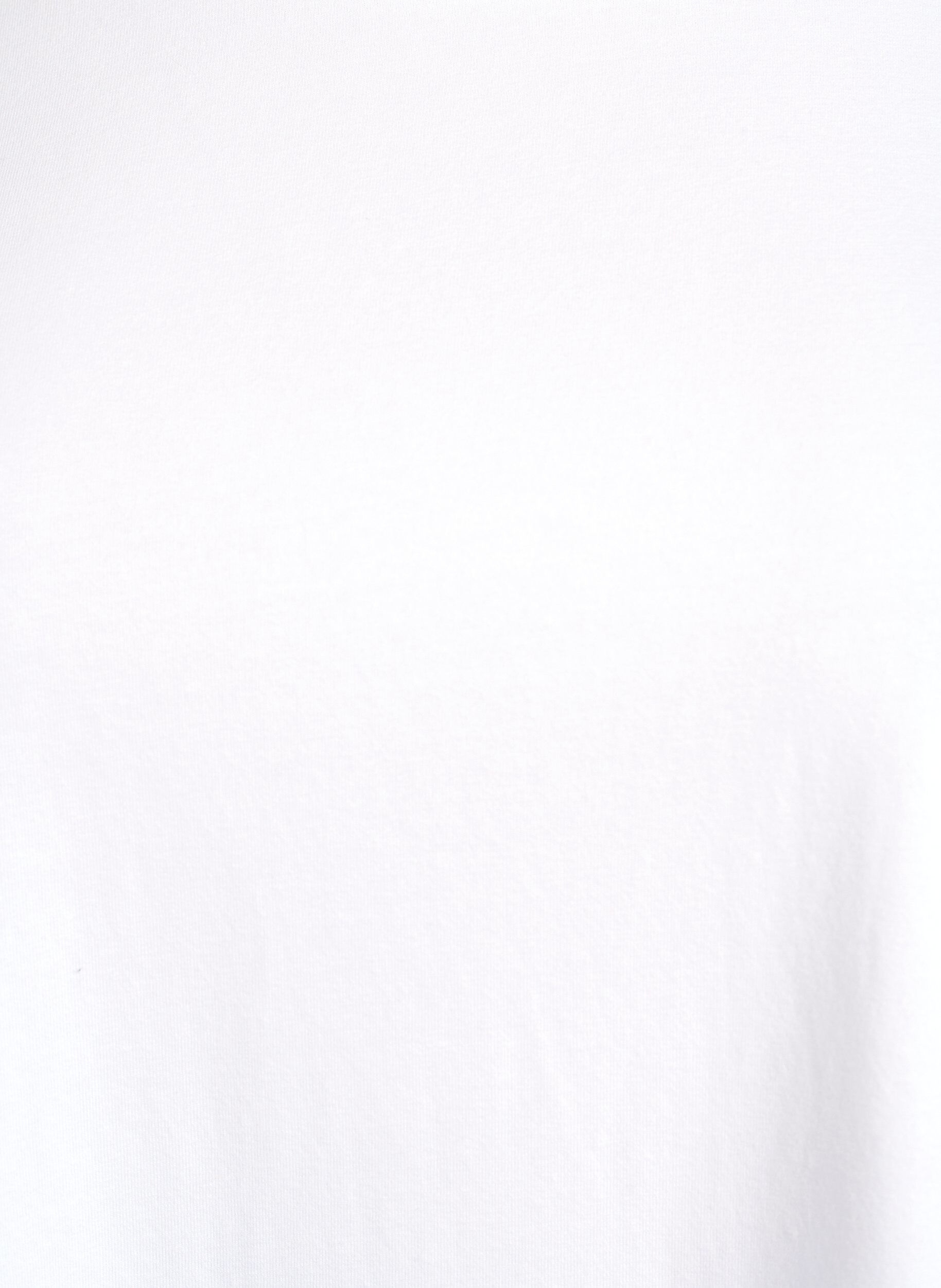 ZizziBasis jersey topp med lange ermer, Hvit, Packshot image number 2