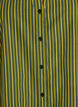 Loose fit stripete skjorte med 3/4-ermer, Gr&oslash;nn, Packshot image number 2