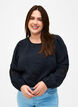 Bluse i Tencel ™ Modal med broderidetaljer, Black, Model image number 0