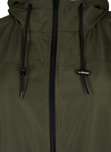 FLASH - Vannavvisende parkas med hette, Black Ink, Packshot image number 2