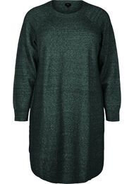 Kort strikket kjole med rund hals, Scarab Mel.