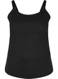 Light shapewear topp med justerbare stropper, Black
