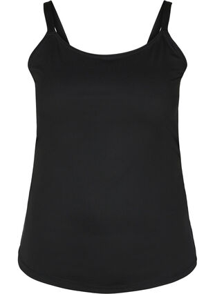 Zizzi Light shapewear topp med justerbare stropper, Black, Packshot image number 0