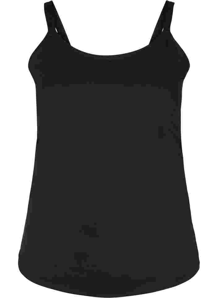 Light shapewear topp med justerbare stropper, Black