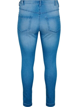 Zizzi Super slim Amy jeans med høyt liv, Light blue, Packshot image number 1