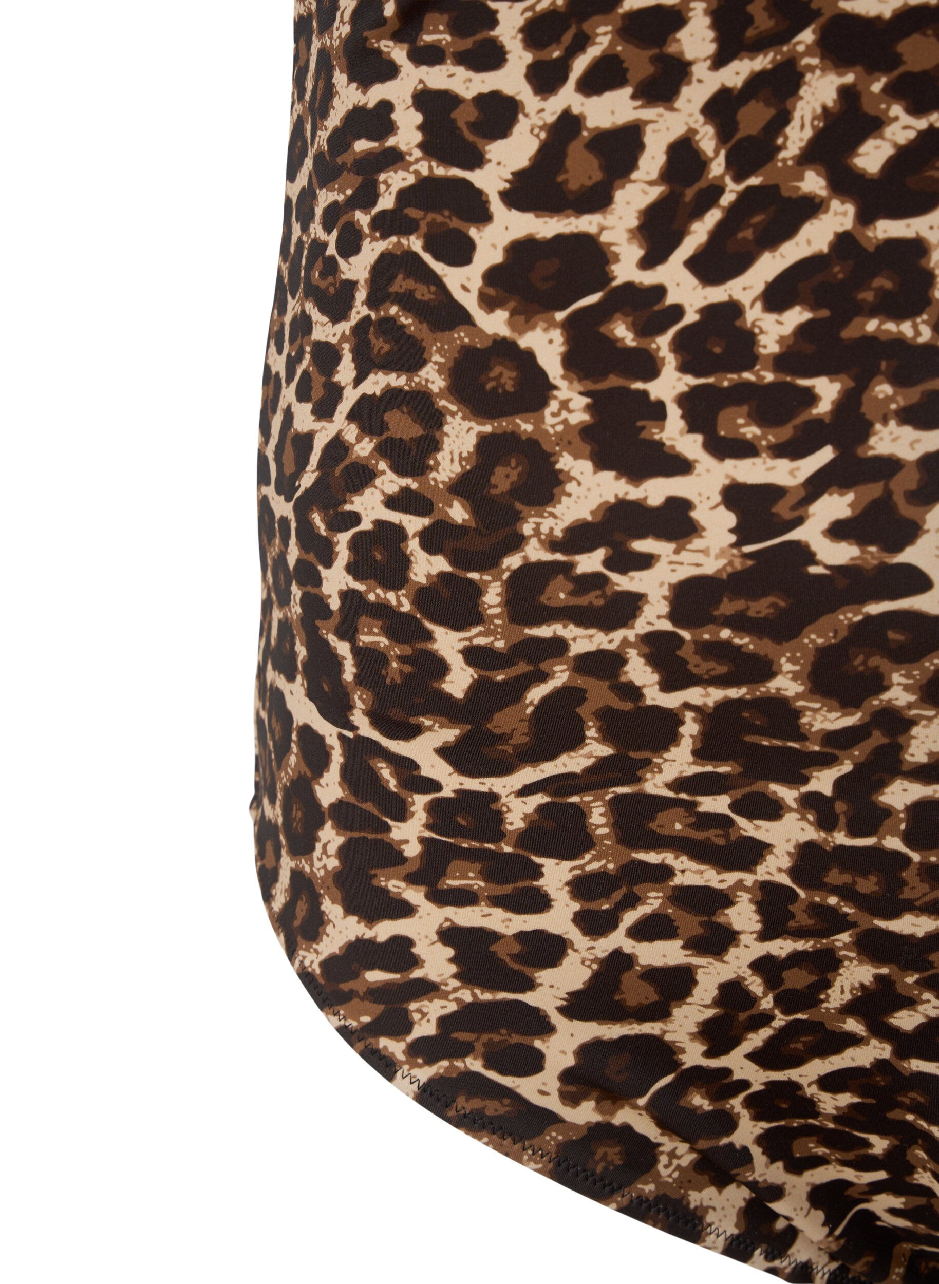 Zizzi Badedrakt med kryss p&aring; ryggen og uttagbare innlegg, Leopard Print, Packshot image number 3