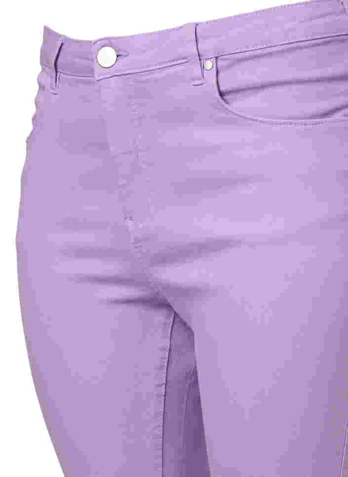 Amy jeans med høyt liv og utrolig slim fit, Lavender, Packshot image number 2