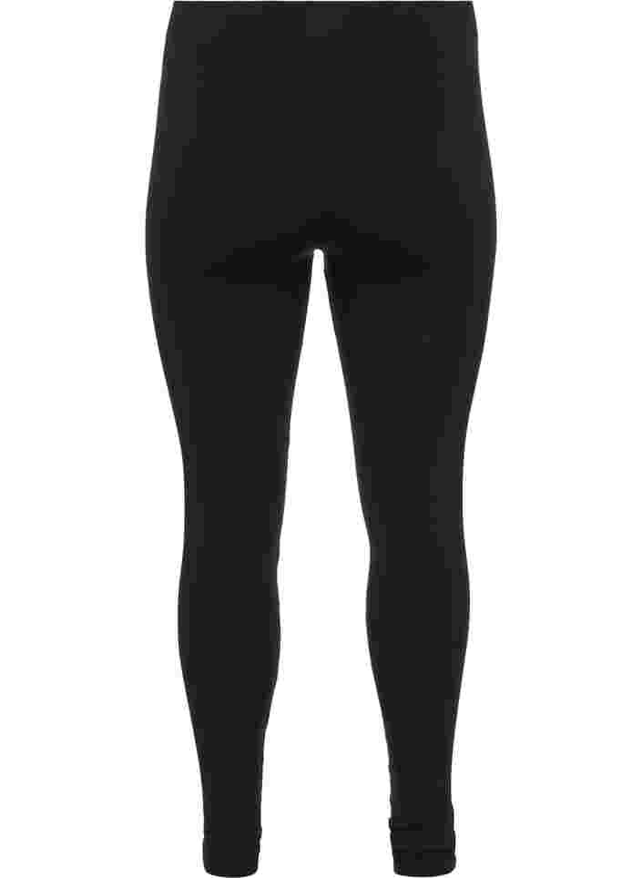 Sømløse leggings, Black, Packshot image number 1