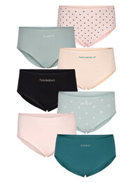 7-pack truse med vanlig midje, Iceberg Green Mix