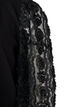 Bluse med 3D-blomster, Black, Packshot image number 2