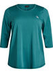 Treningsbluse med 3/4-ermer, Grønn, Packshot image number 0