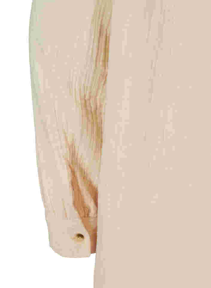 Lang bomullsskjorte med en klassisk krage, Mother Of Pearl, Packshot image number 2