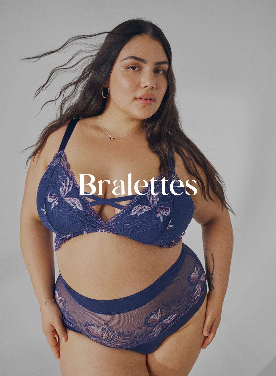 Bralettes i store størrelser til dame - Størrelse 85E-115H - Zizzi