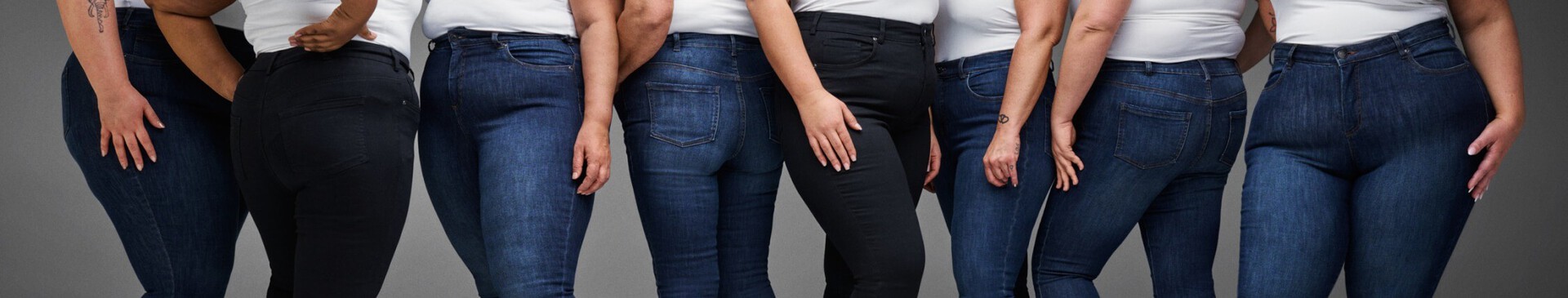 1 et par jeans – 3 kroppsfasonger 