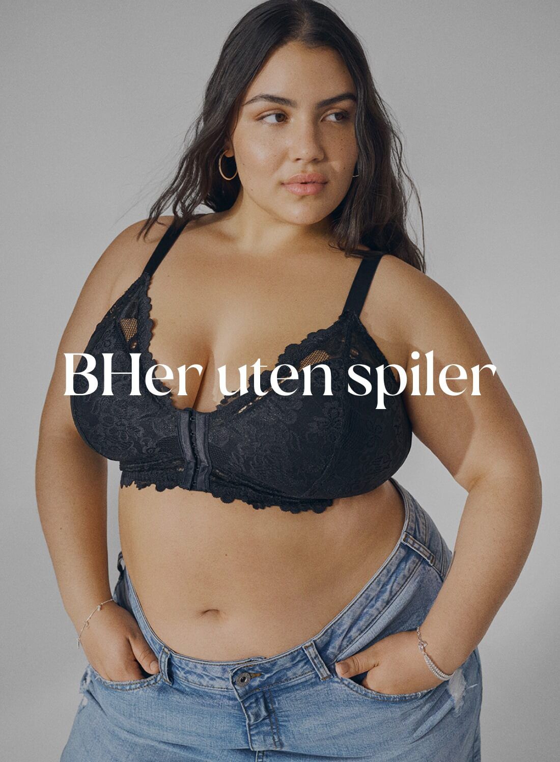 BHer uten spiler i store størrelser til dame - Størrelse 85E-115H - Zizzi