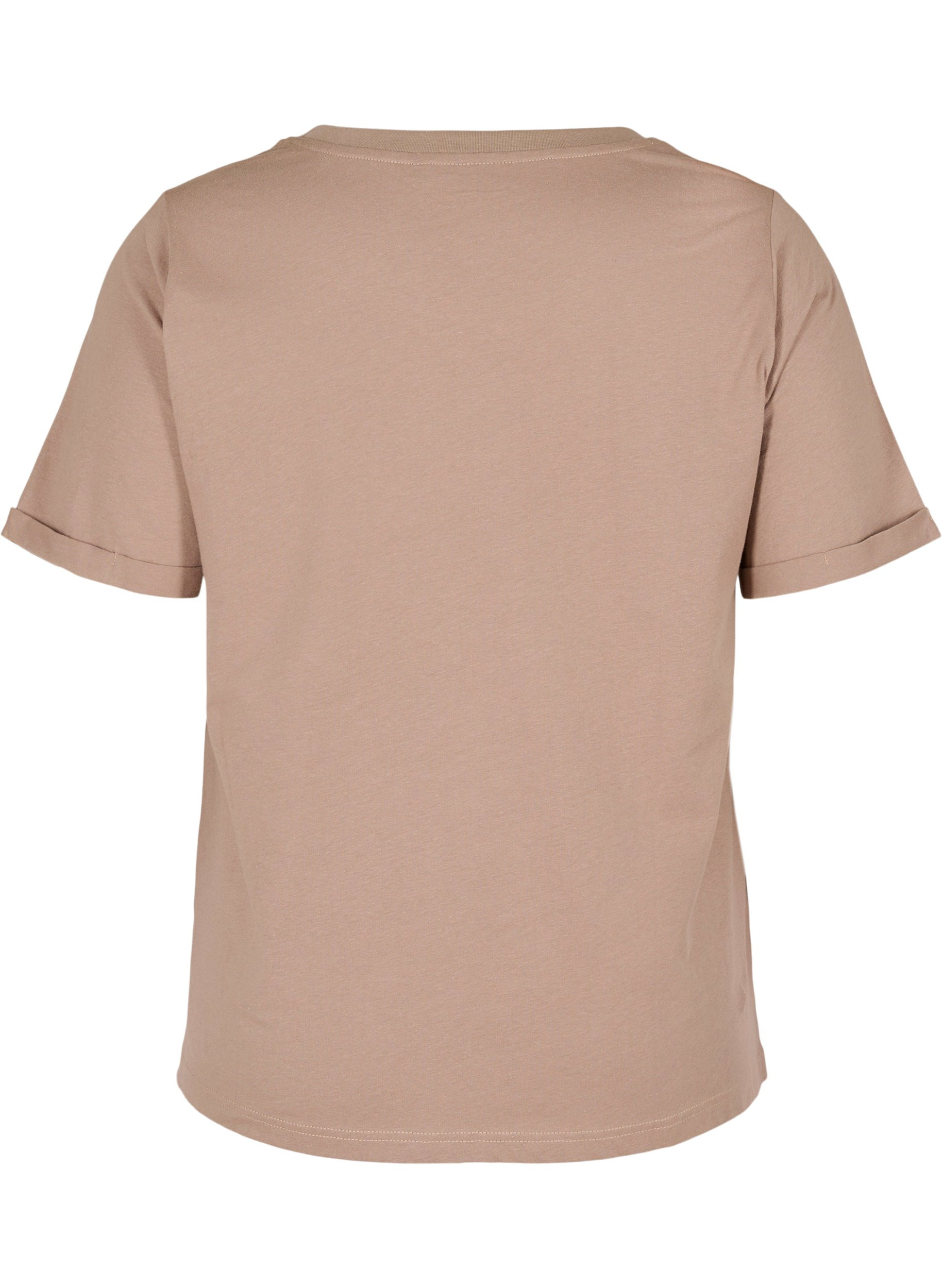 T-skjorte i bomull til trening med trykk på siden, Iron, Packshot image number 1