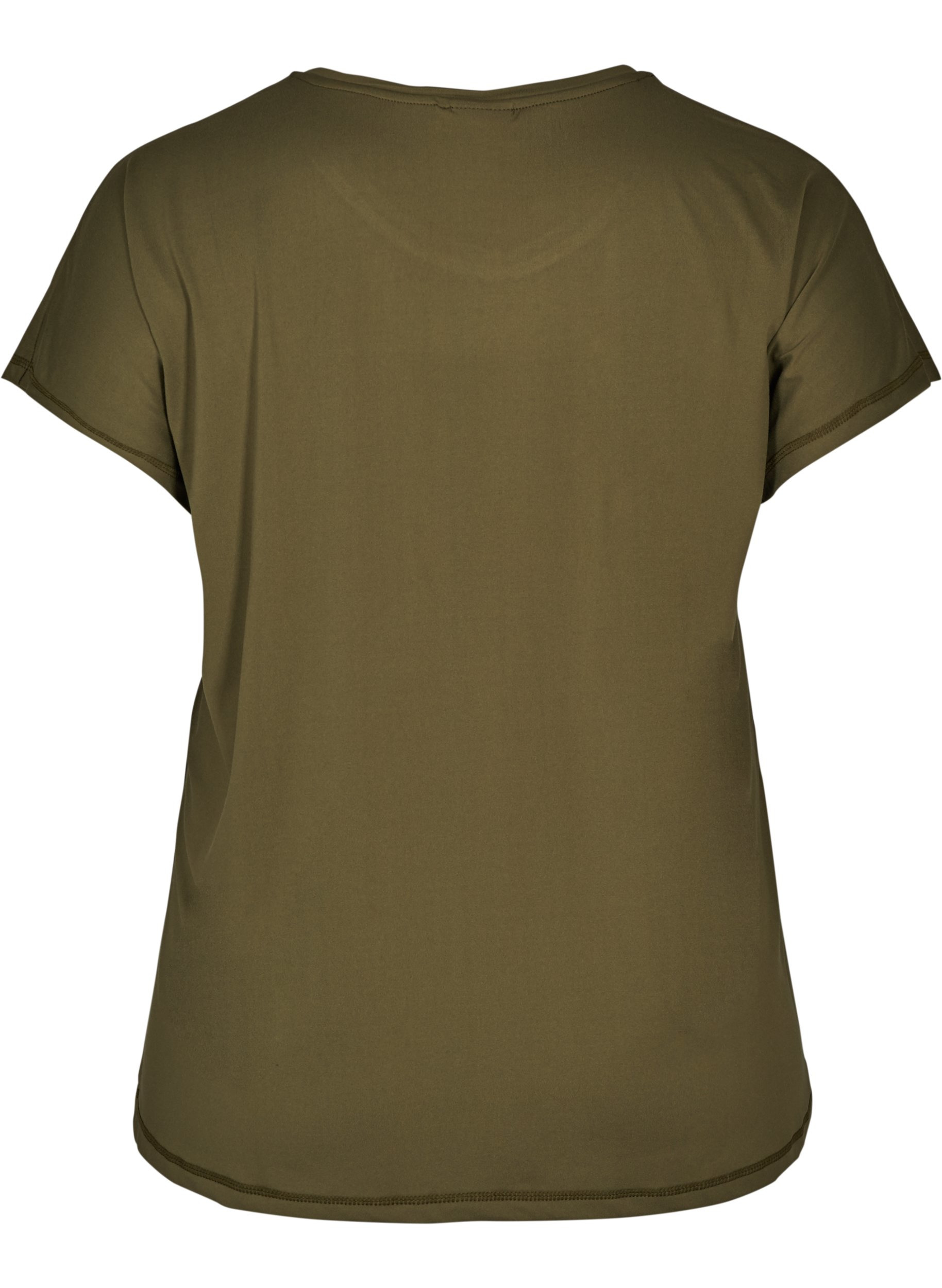 Ensfarget t-skjorte til trening, Ivy Green, Packshot image number 1