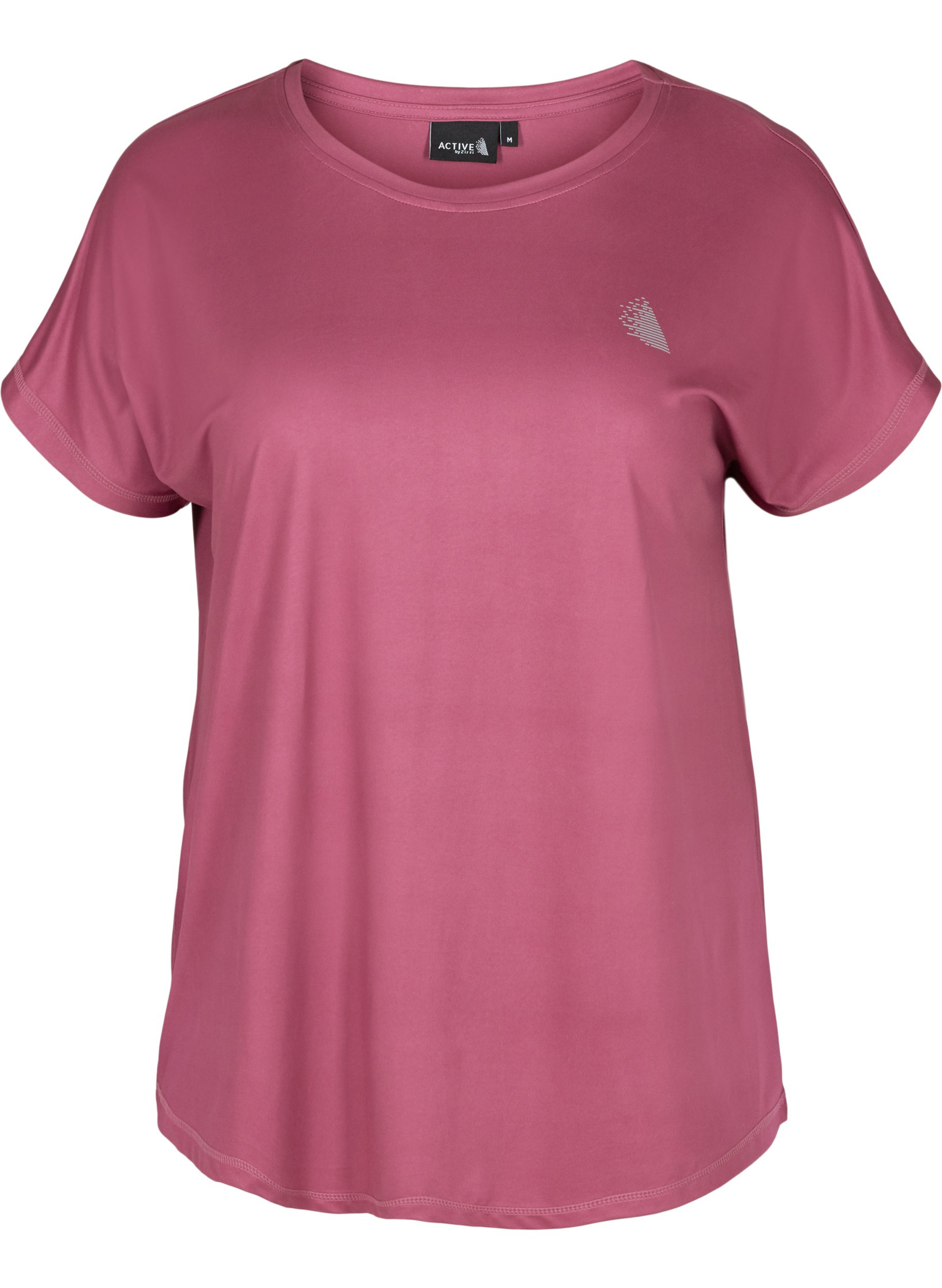 Ensfarget t-skjorte til trening, Violet Quartz, Packshot image number 0
