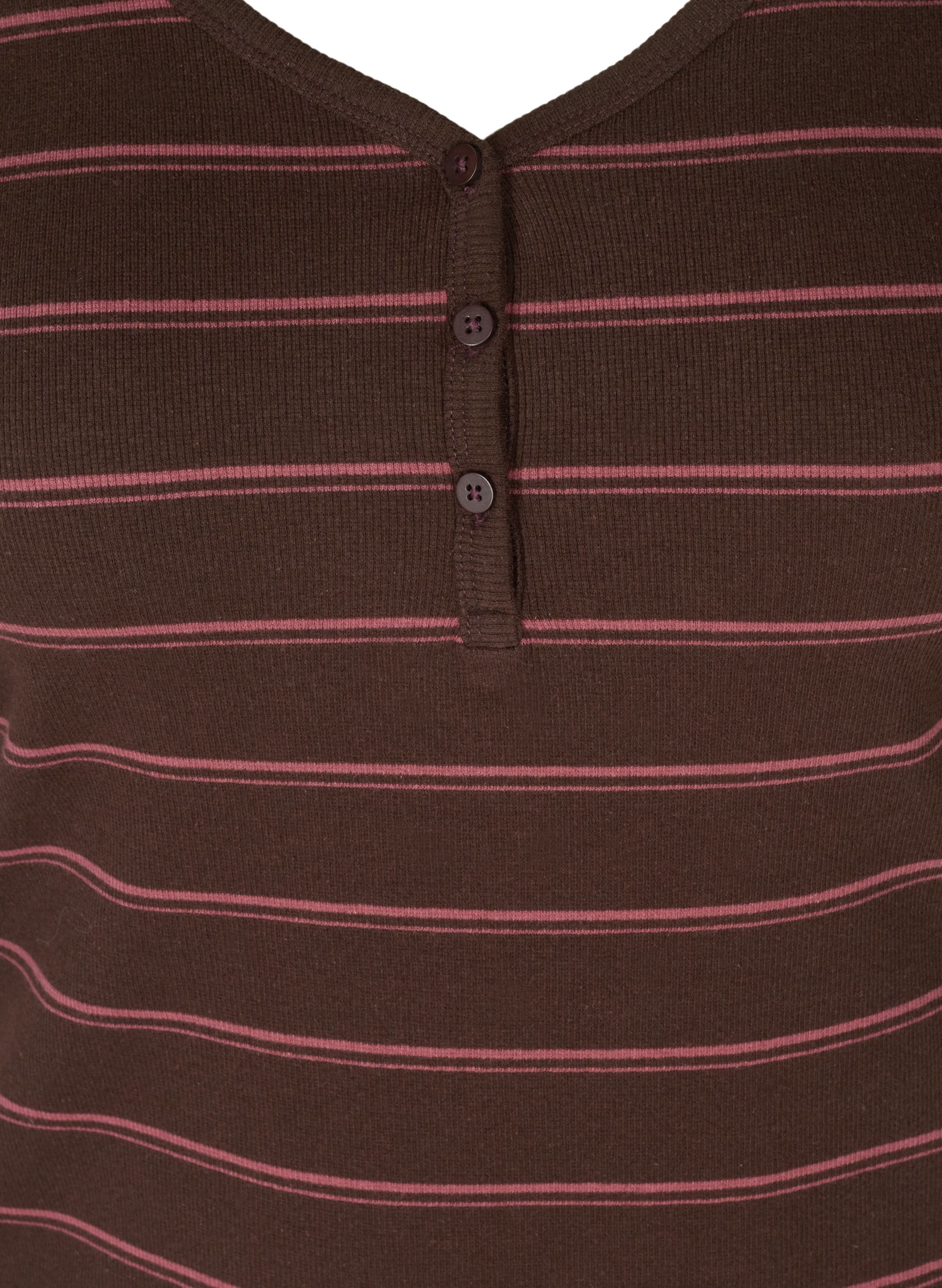 Stripete T-skjorte i bomull med ribbet struktur, Mole Stripe, Packshot image number 2