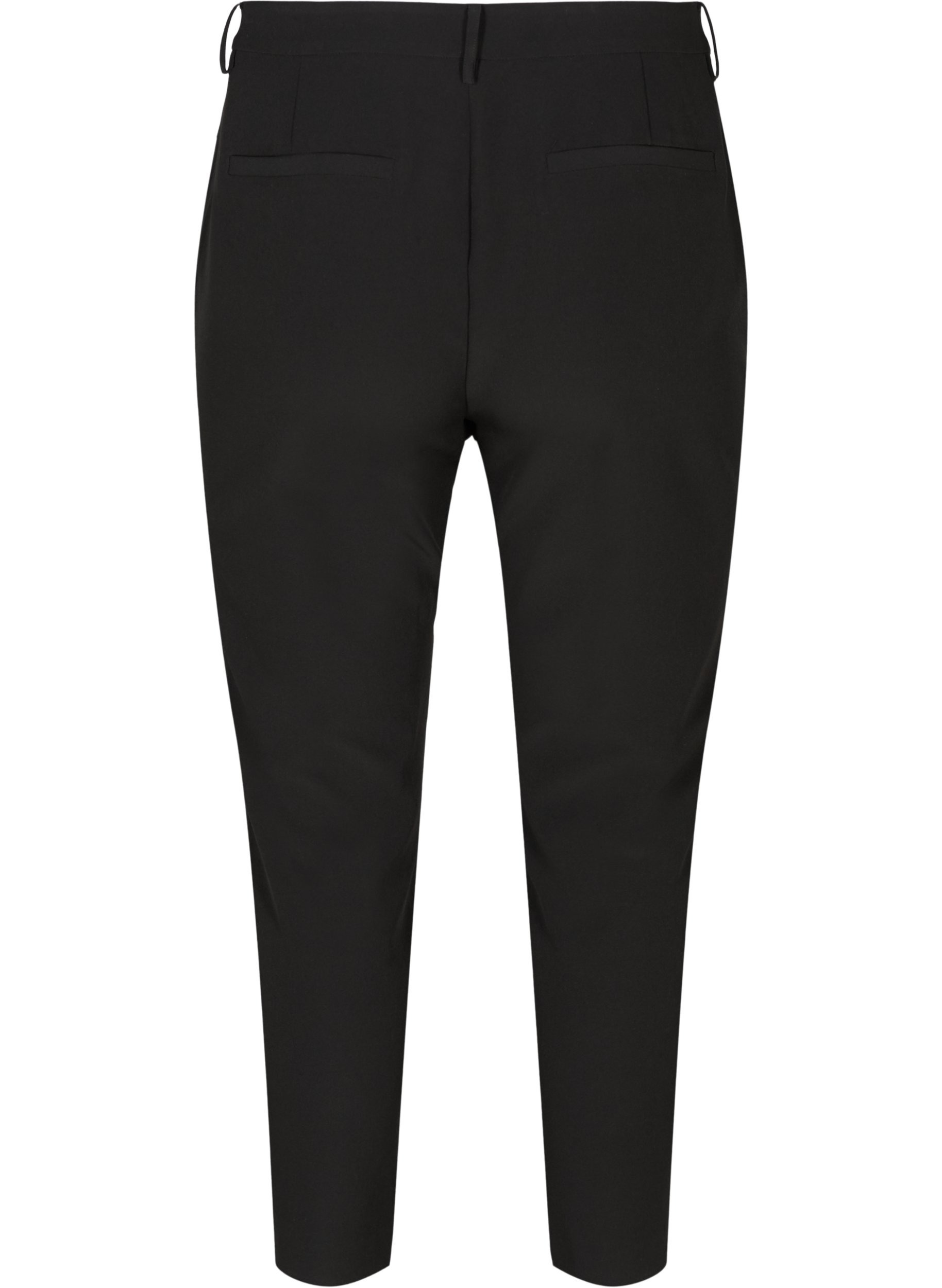 Klassiske bukser med ankellengde, Black, Packshot image number 1