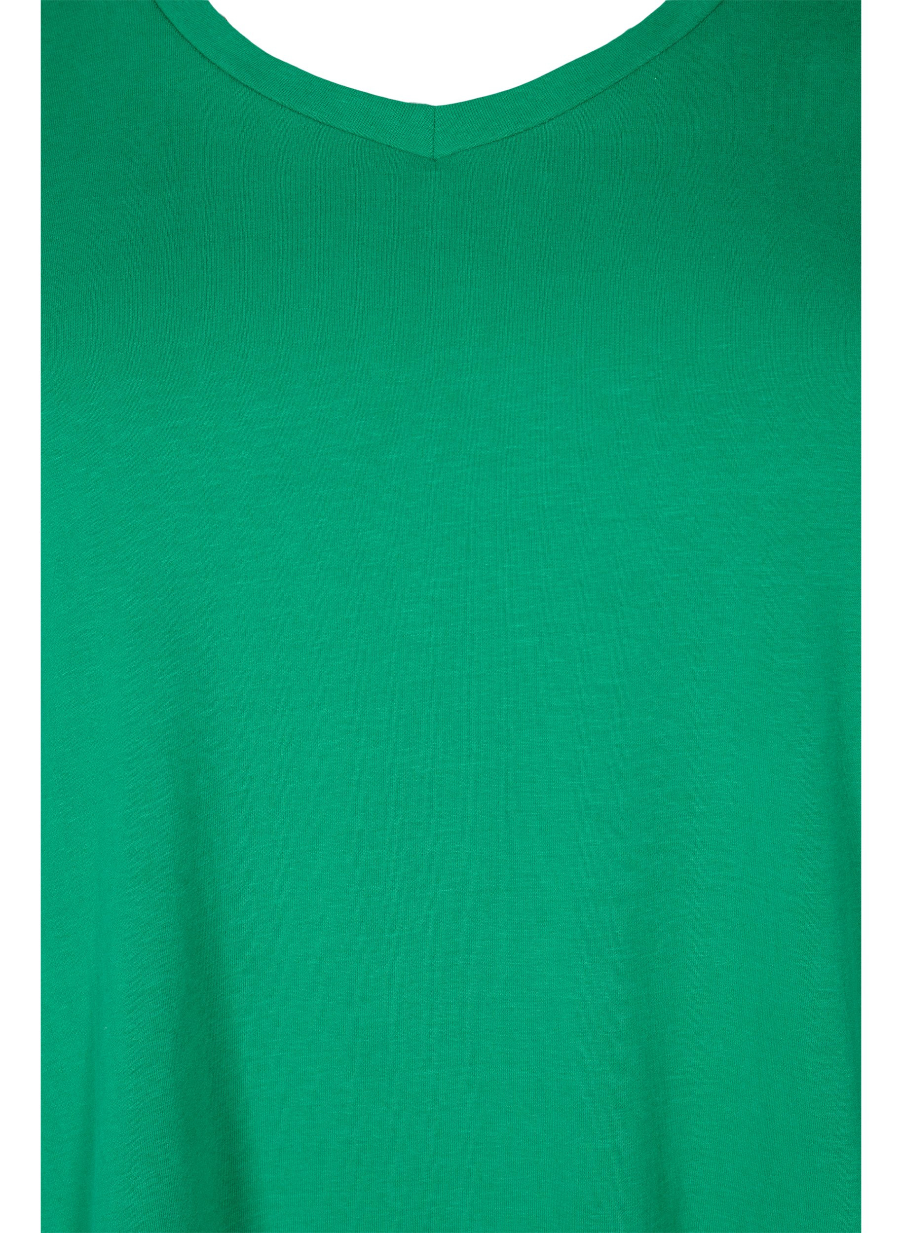 Ensfarget basis T-skjorte i bomull, Jolly Green, Packshot image number 2