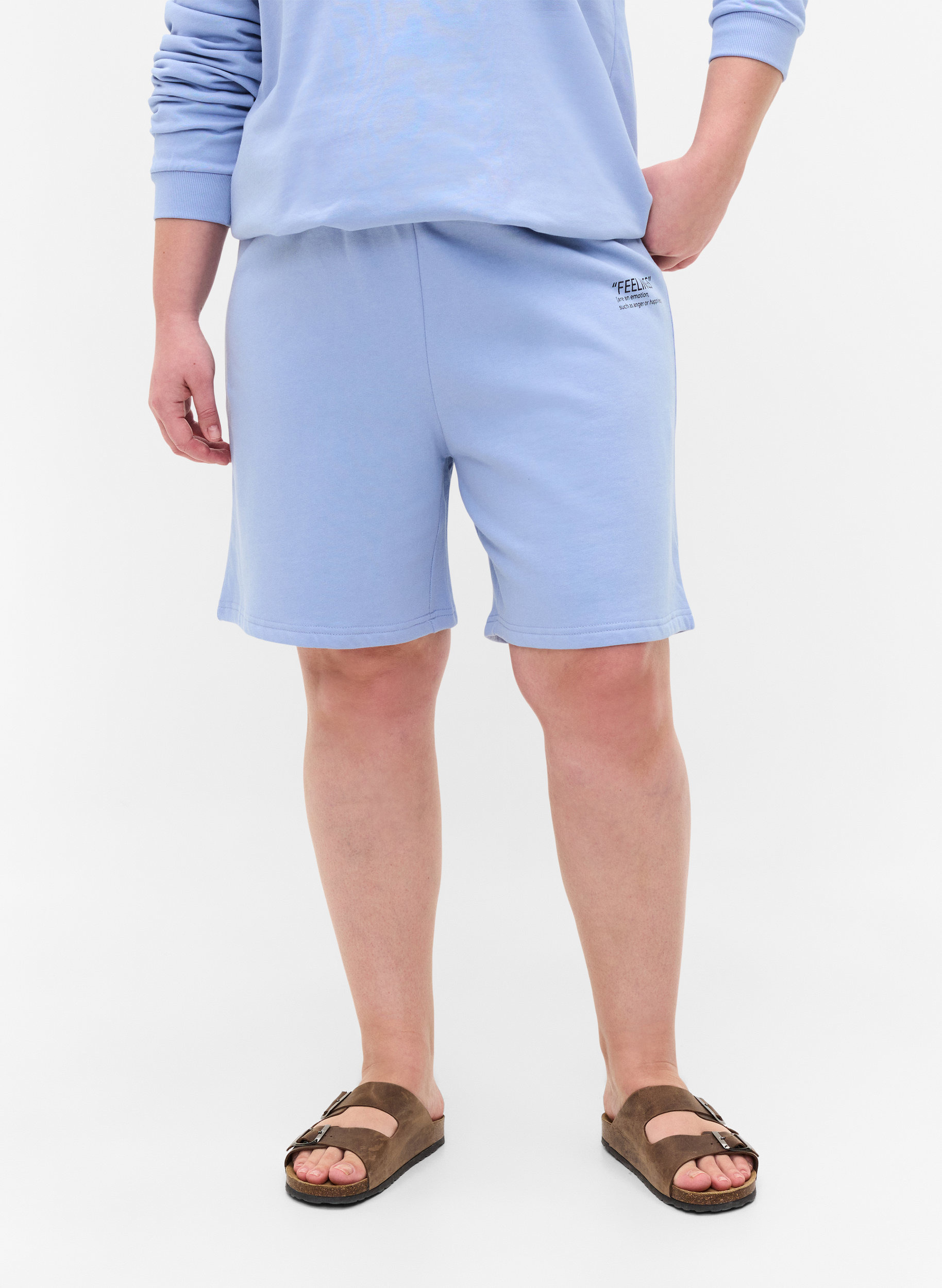 Shorts med trykk, Blue Heron, Model