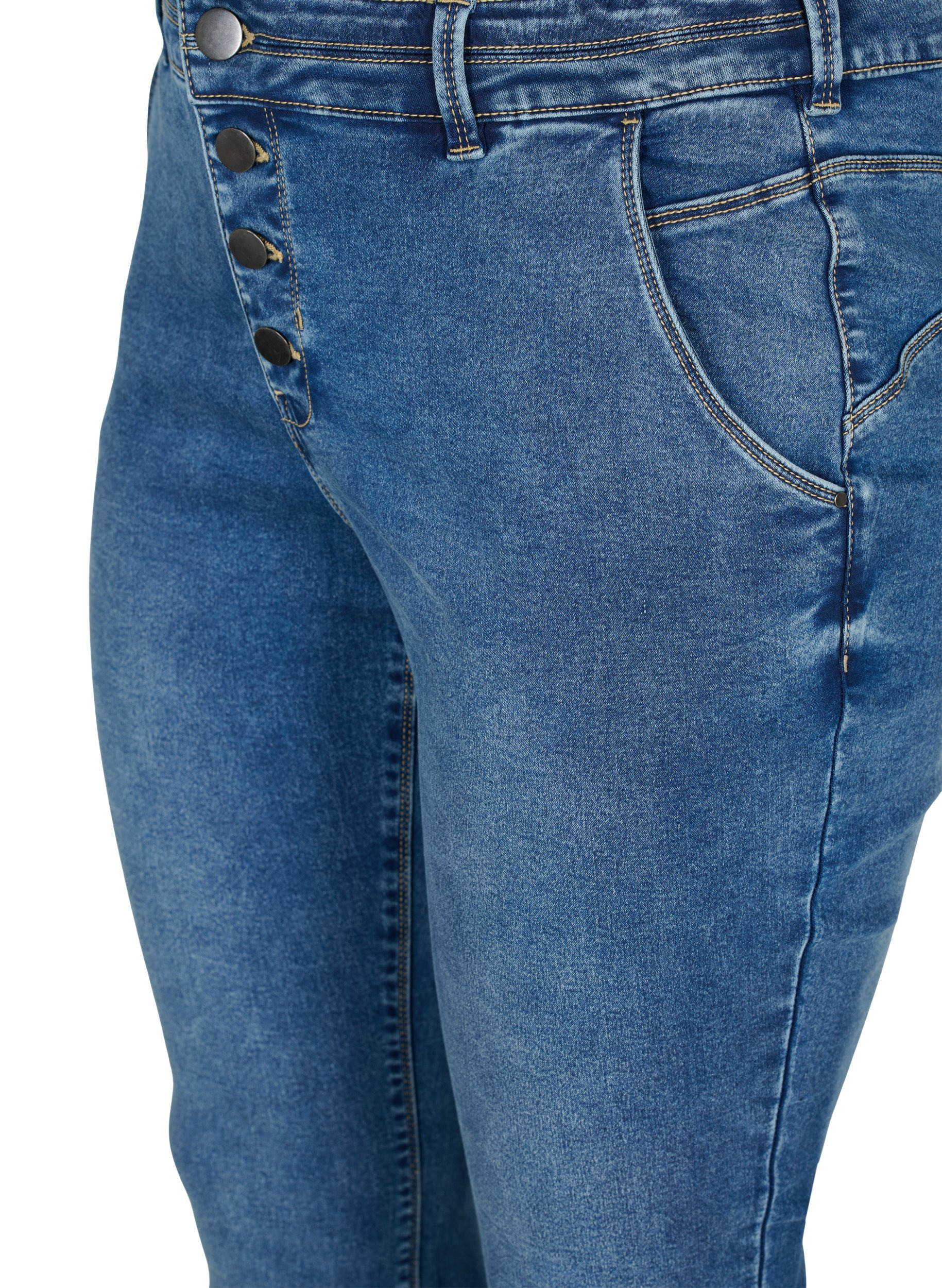 Ekstra slim Sanna jeans, Blue denim, Packshot image number 2