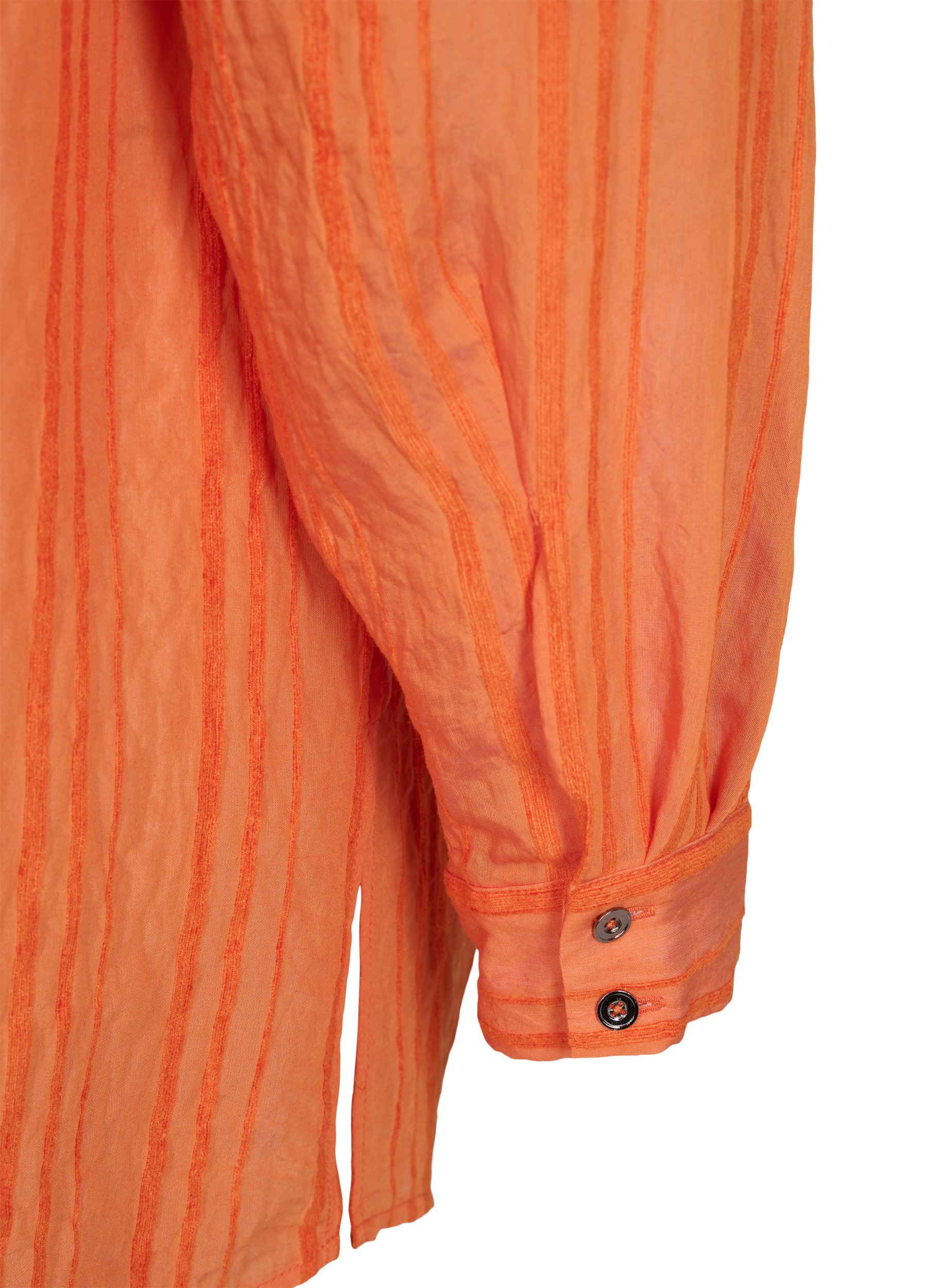 Lang stripete kjole med lange ermer, Harvest Pumpkin, Packshot image number 3
