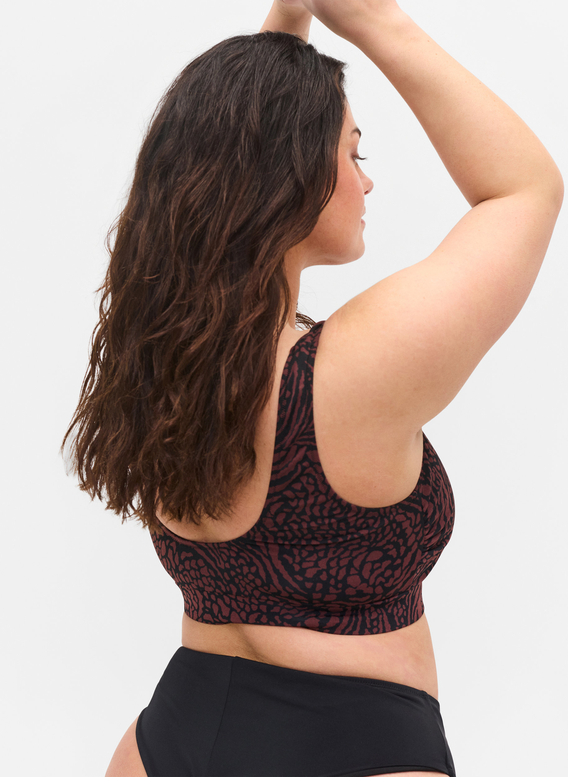 Mønstrete bikinitopp med rund hals, Small Leopard, Model