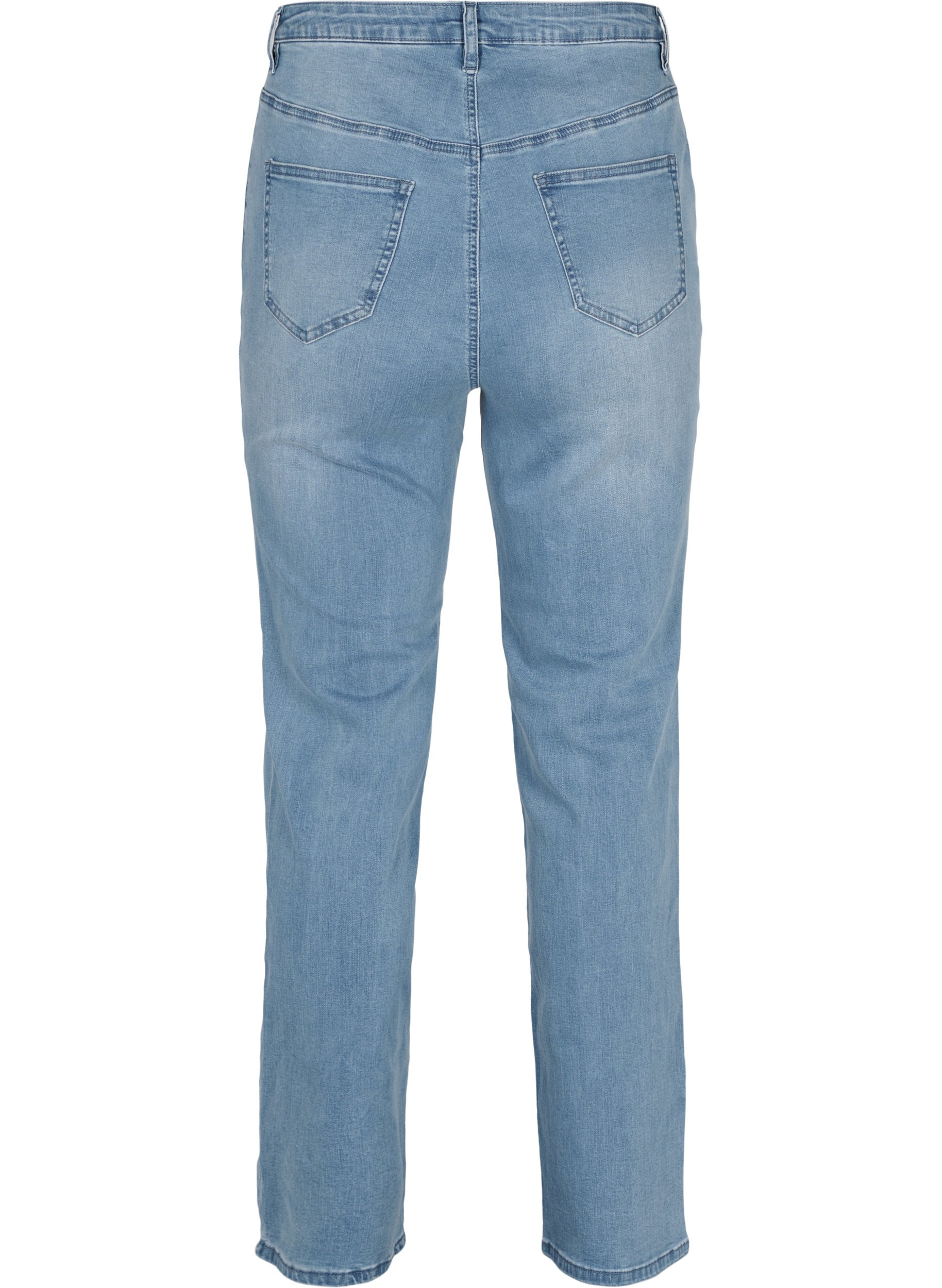 Jeans med ekstra høy liv, Light blue, Packshot image number 1