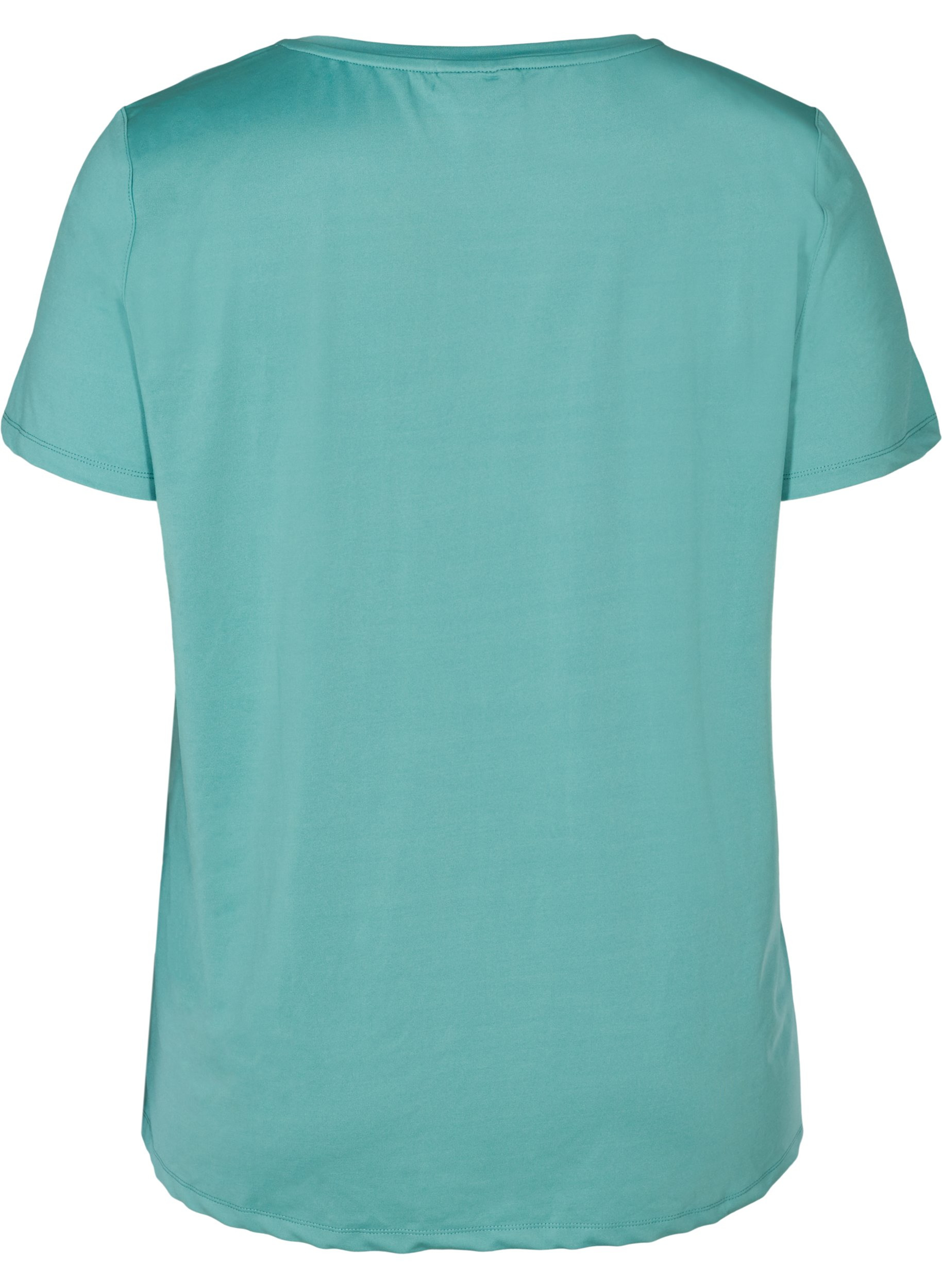 Kortermet T-skjorte med mesh til trening, Deep Sea, Packshot image number 1