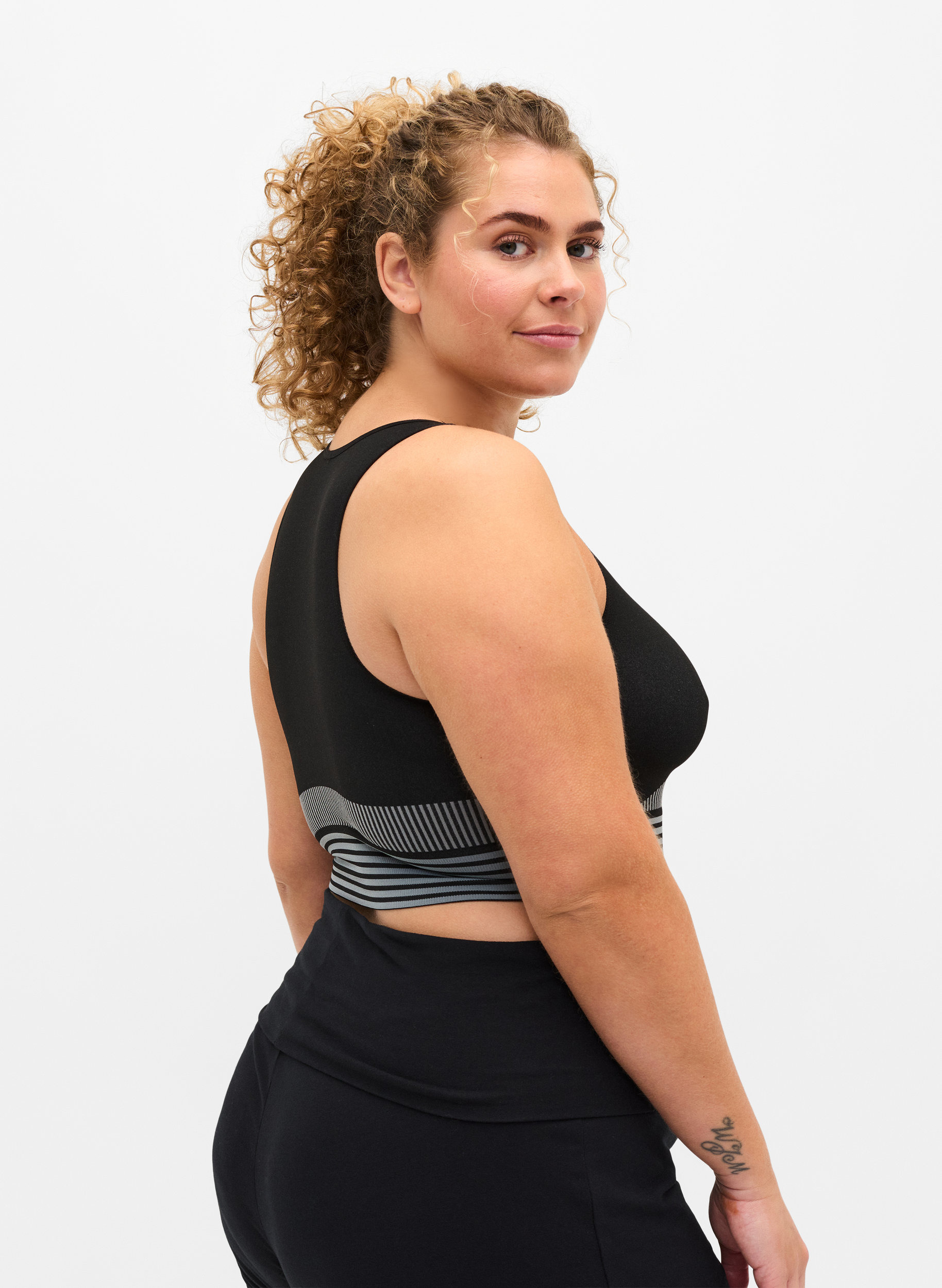 Sports-BH med striper, Black, Model