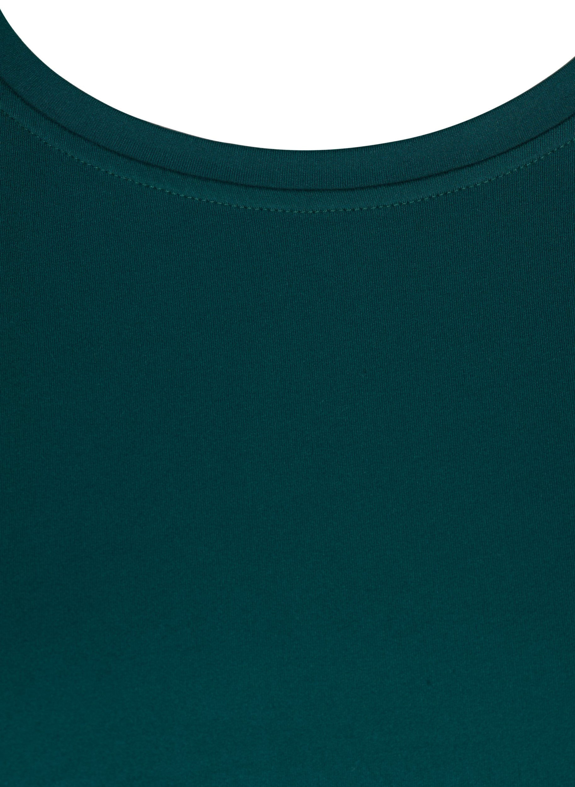 Ensfarget t-skjorte til trening, Deep Teal, Packshot image number 2