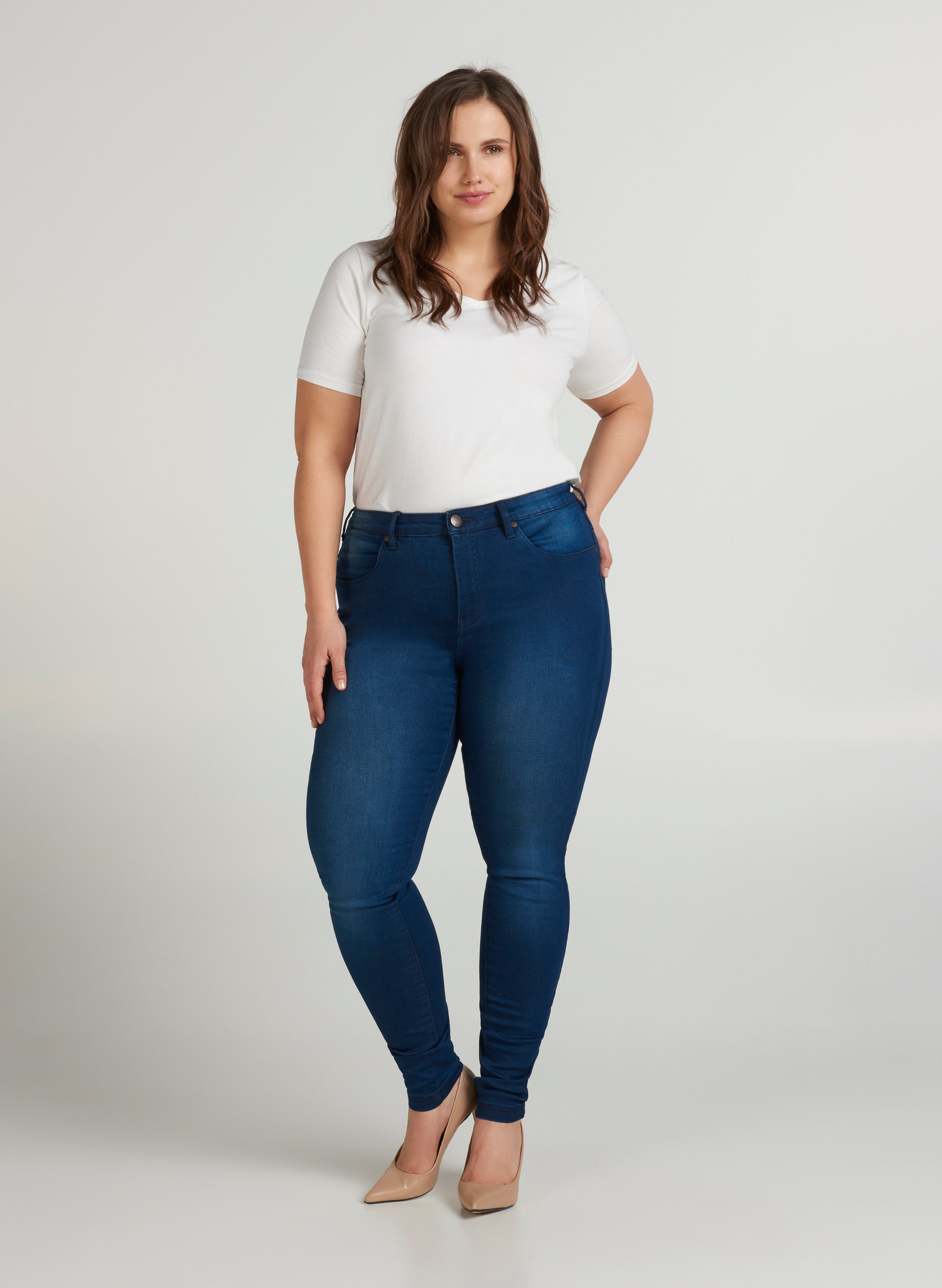 AMY jeans, Blue denim, Model image number 5