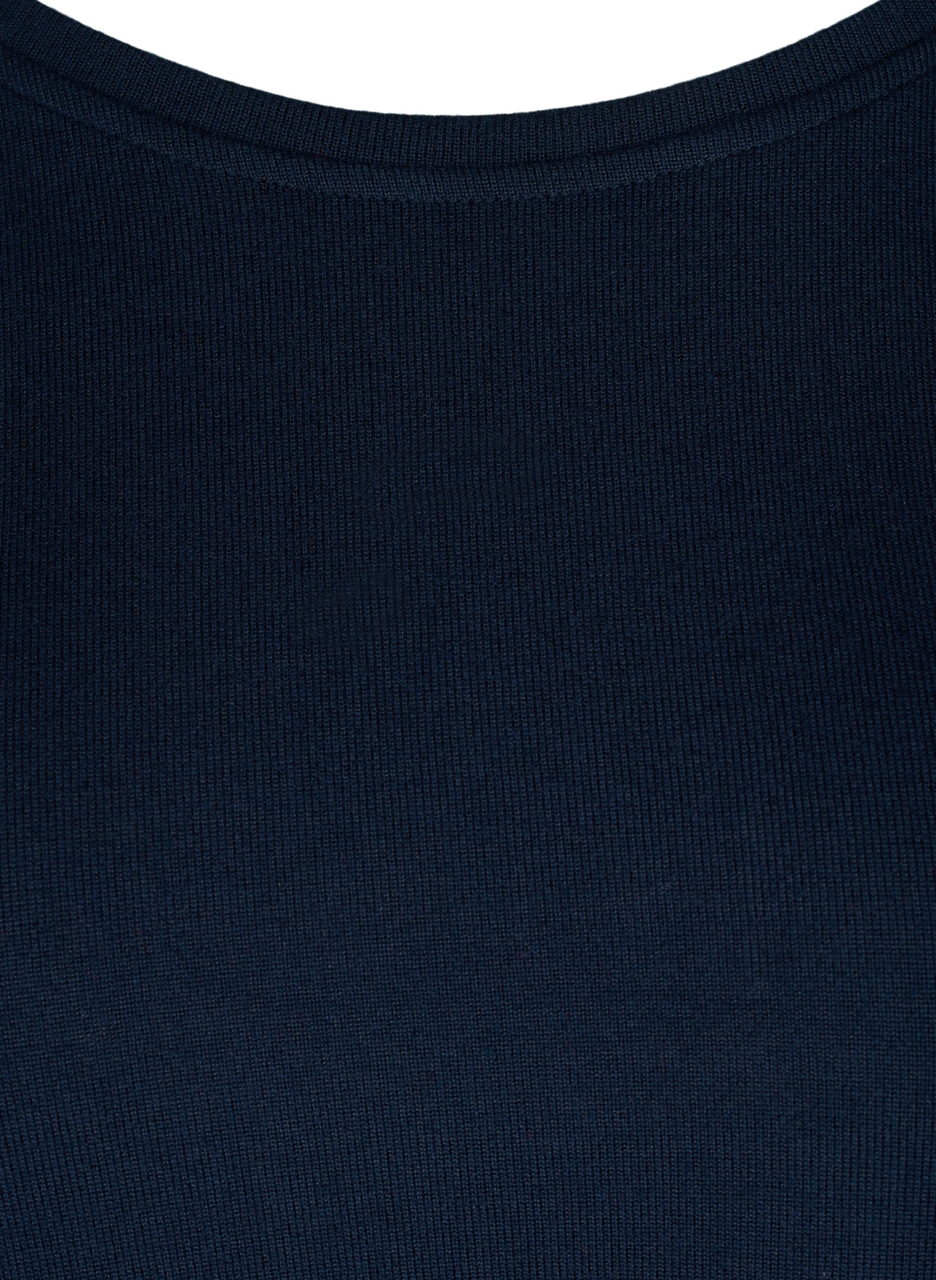 Langermet genser med knappedetaljer, Black, Packshot image number 2