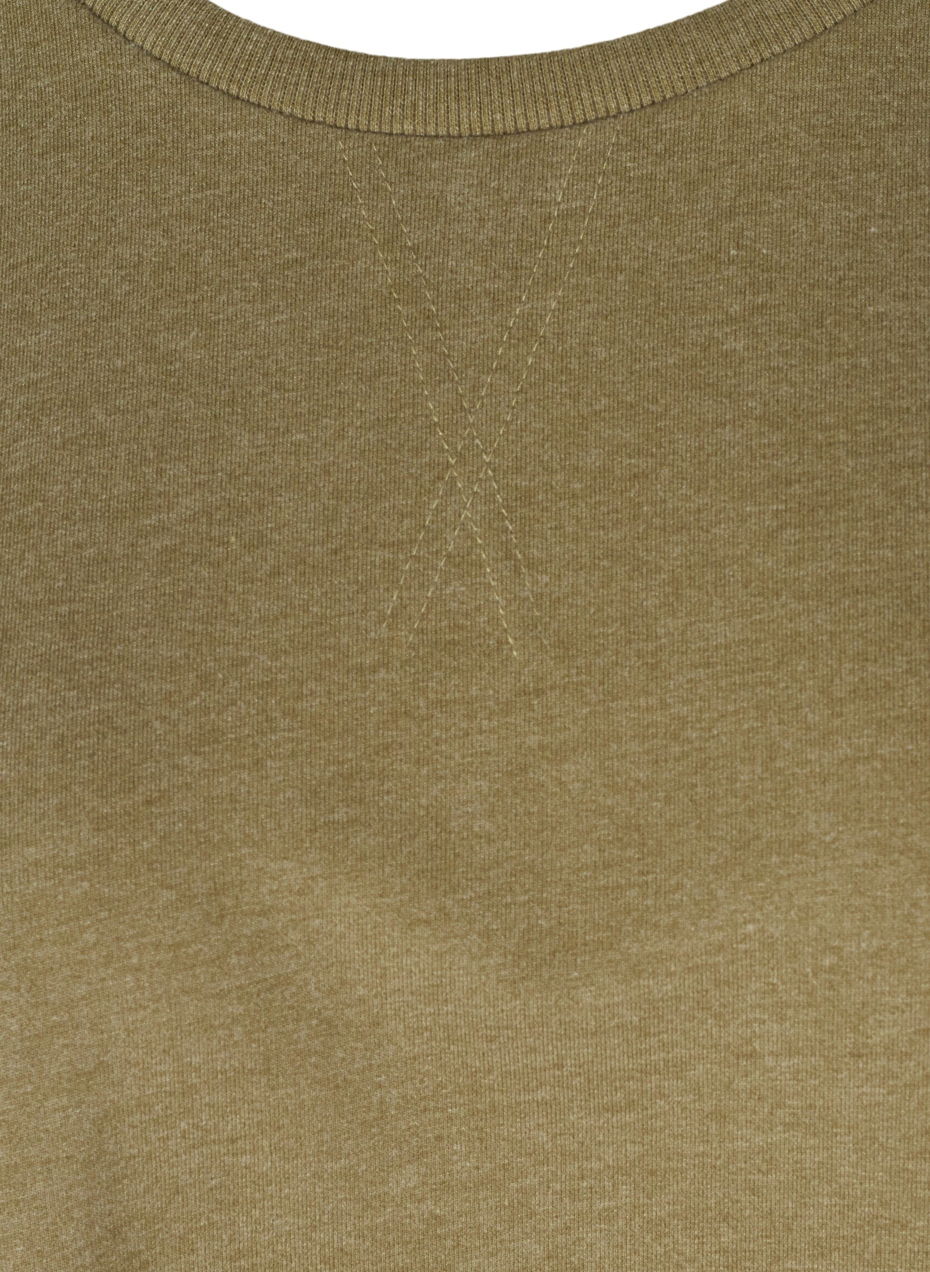 Ensfarget tunika med 2/4-ermer, Ivy Green Mel., Packshot image number 2