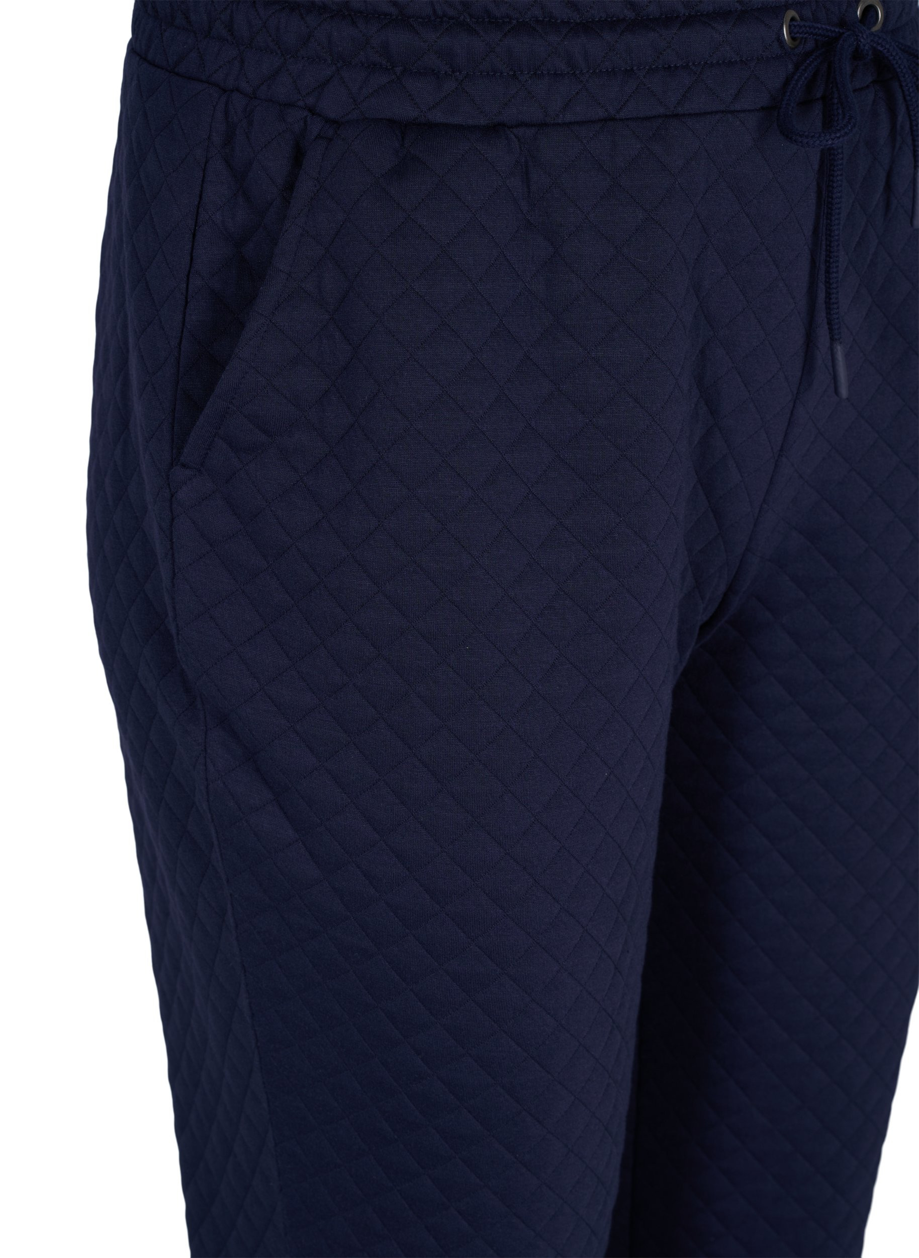 Mønstrete bukse med knyting og lommer, Navy Blazer, Packshot image number 2