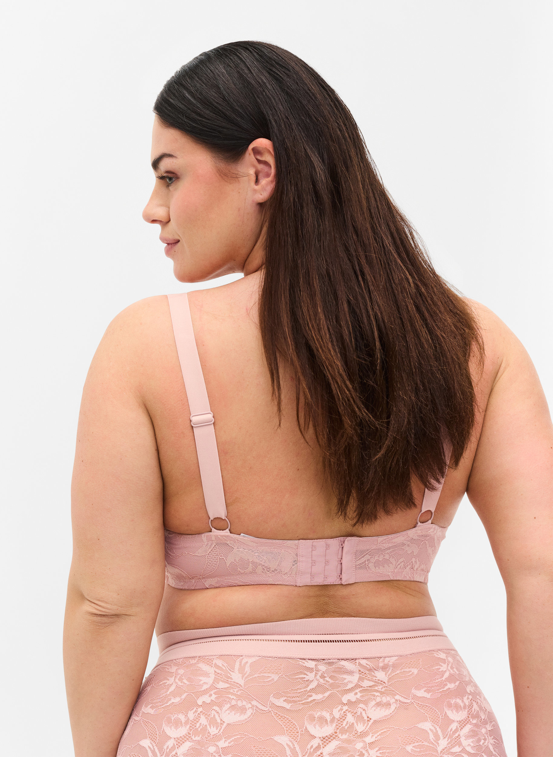 Alma blonde-BH med bøyle, Pale Mauve, Model