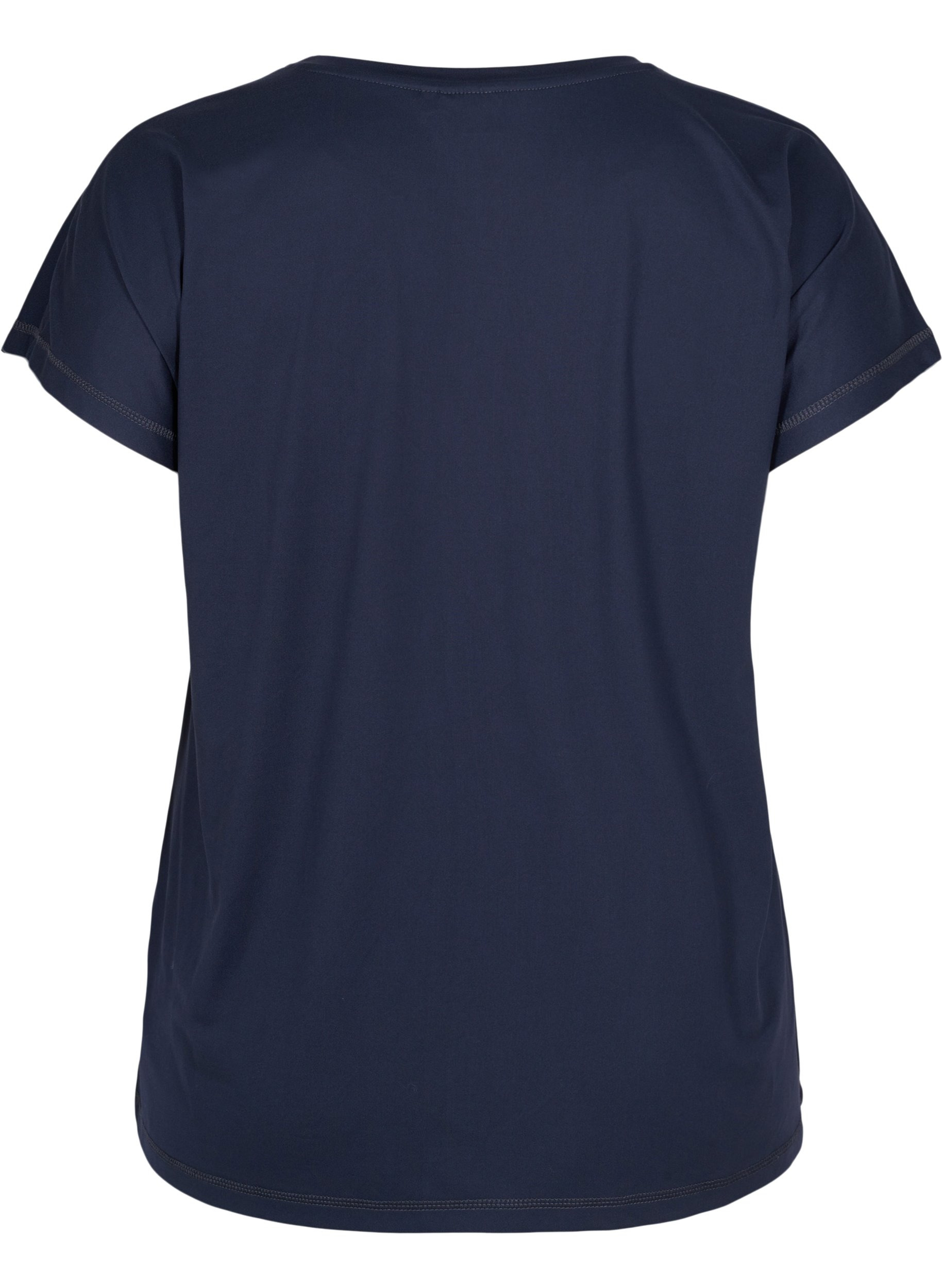 Ensfarget t-skjorte til trening, Graphite, Packshot image number 1