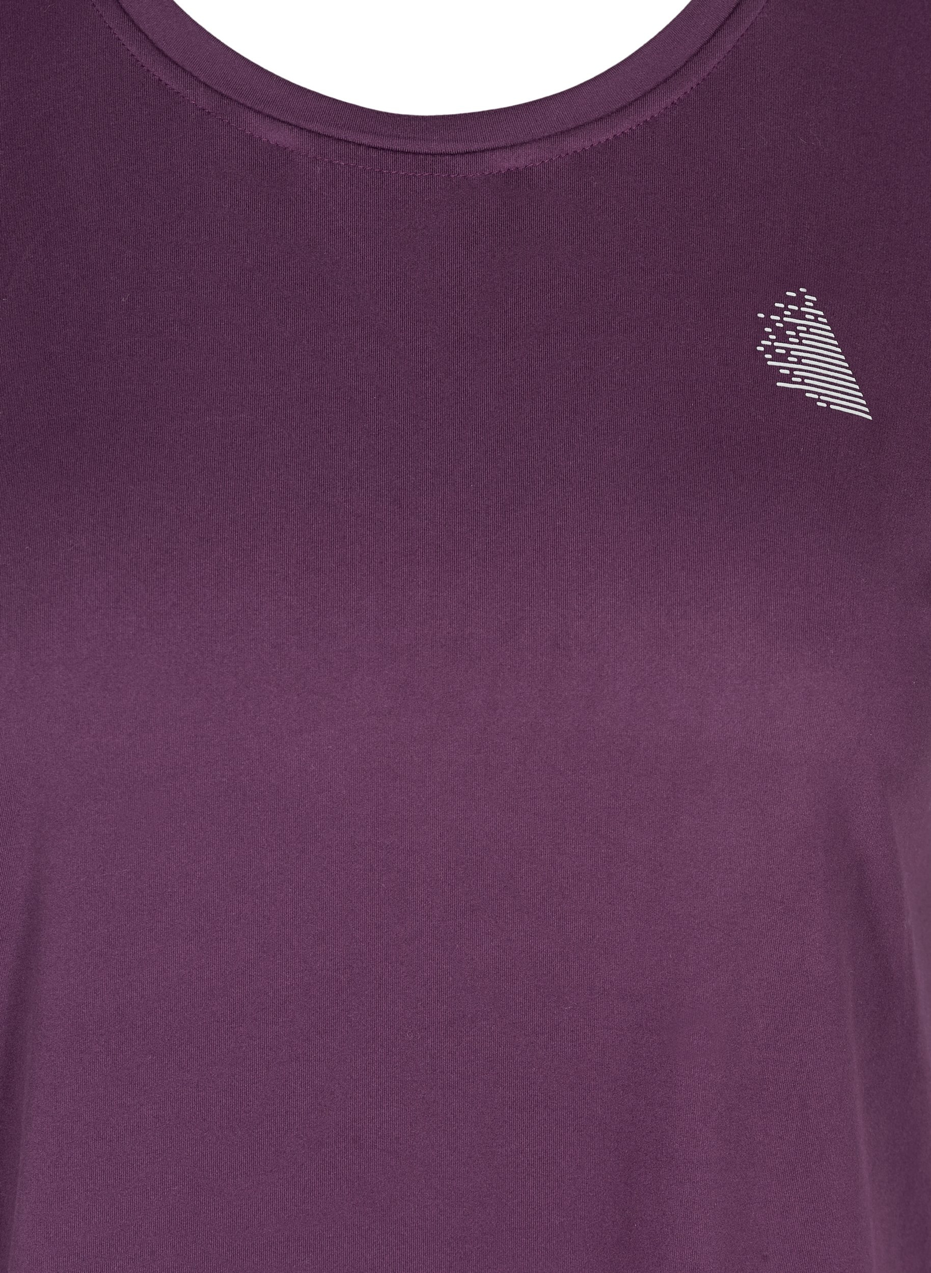 Ensfarget t-skjorte til trening, Blackberry Wine, Packshot image number 2