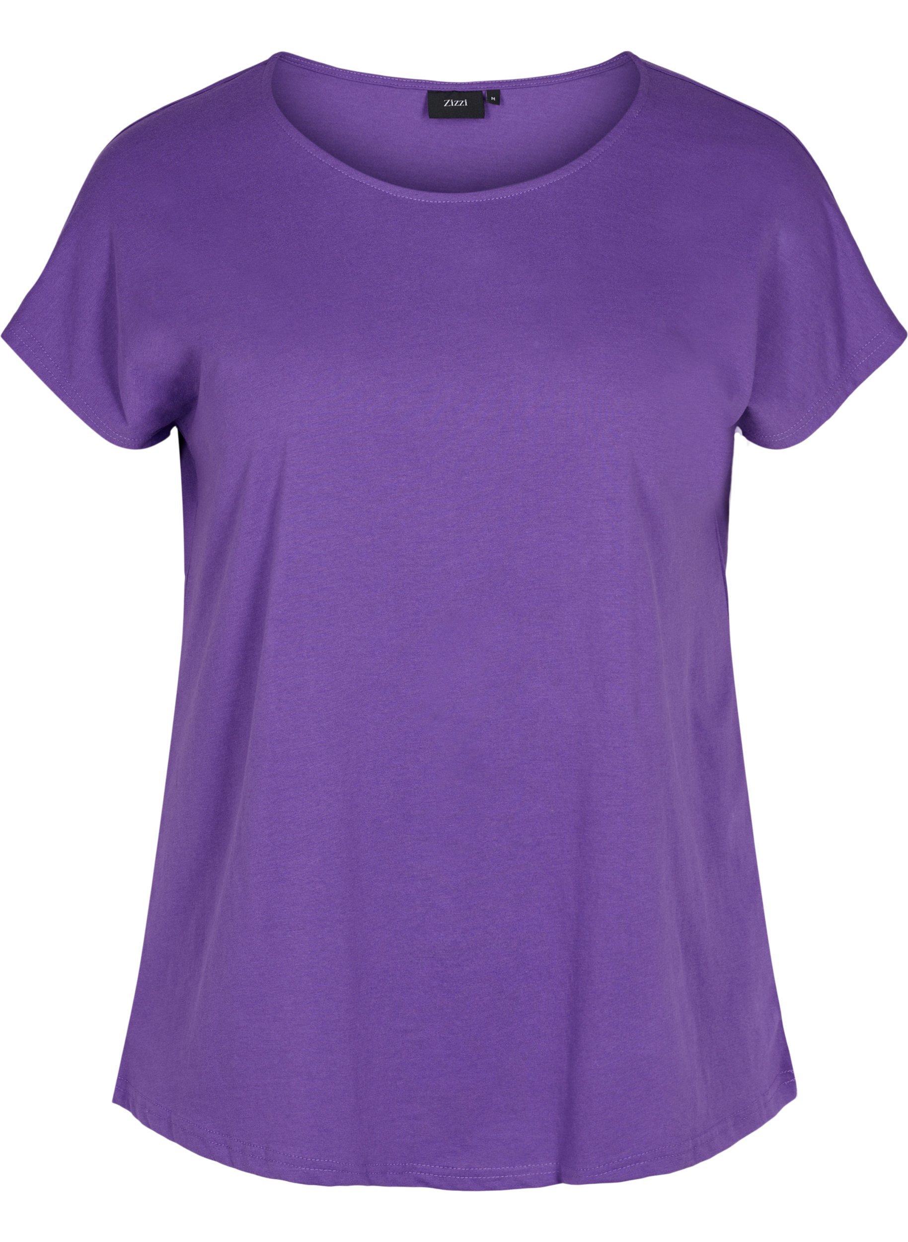 T-skjorte i bomullsmiks, Ultra Violet, Packshot image number 0