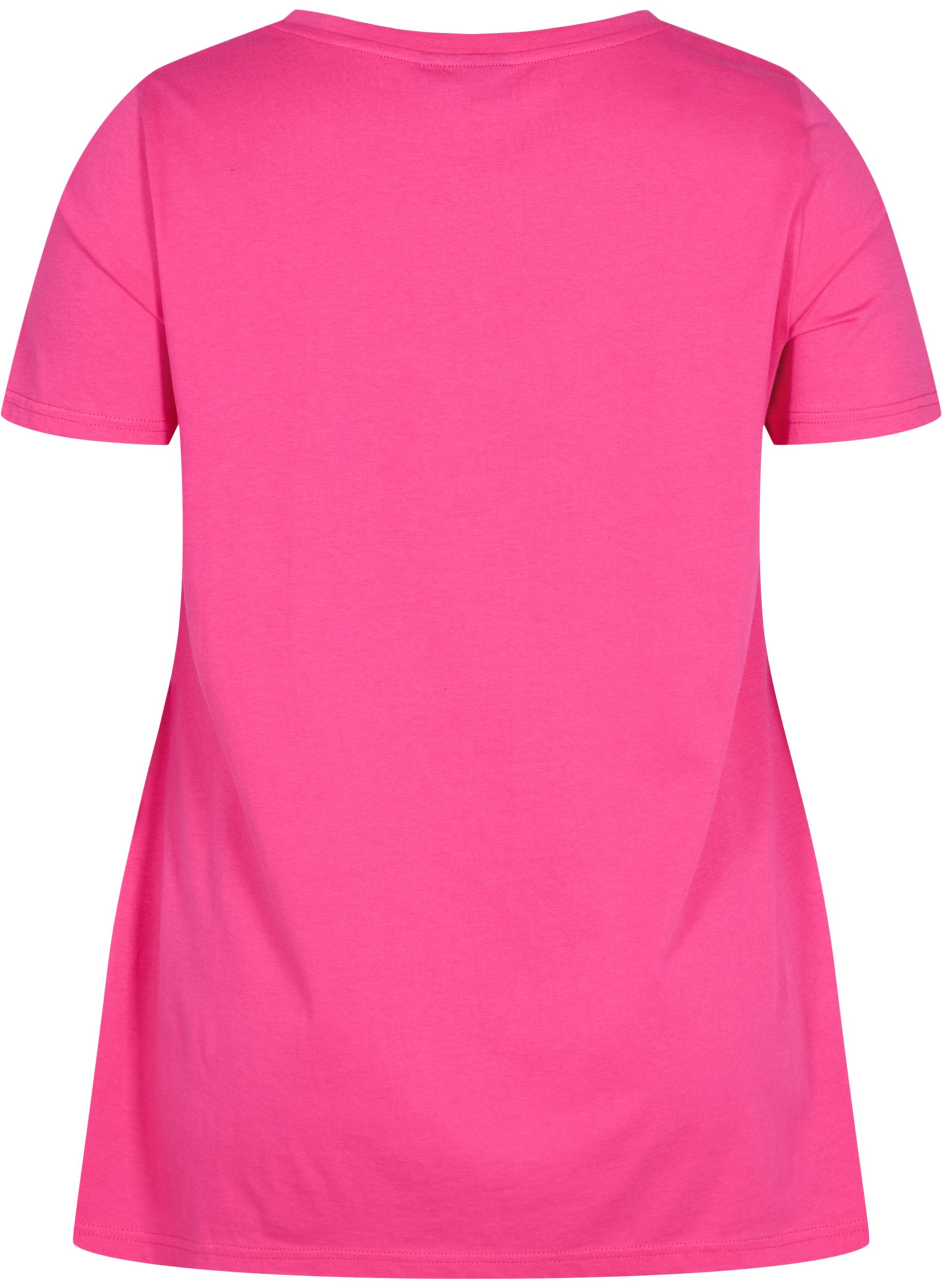 T-skjorte i bomull med A-form, Beetroot Pur SUMMER, Packshot image number 1