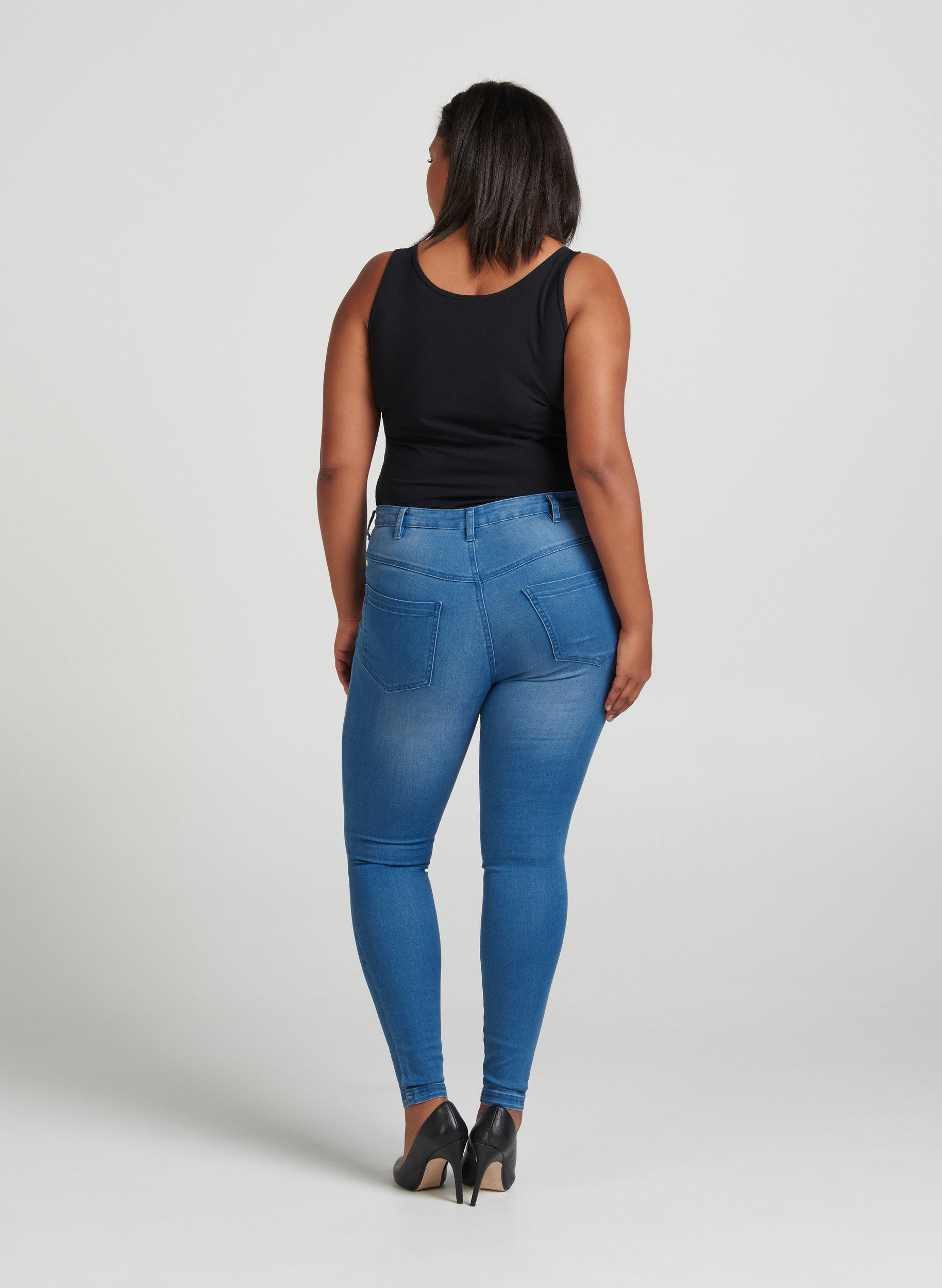 AMY jeans, Lt blue Denim, Model image number 1