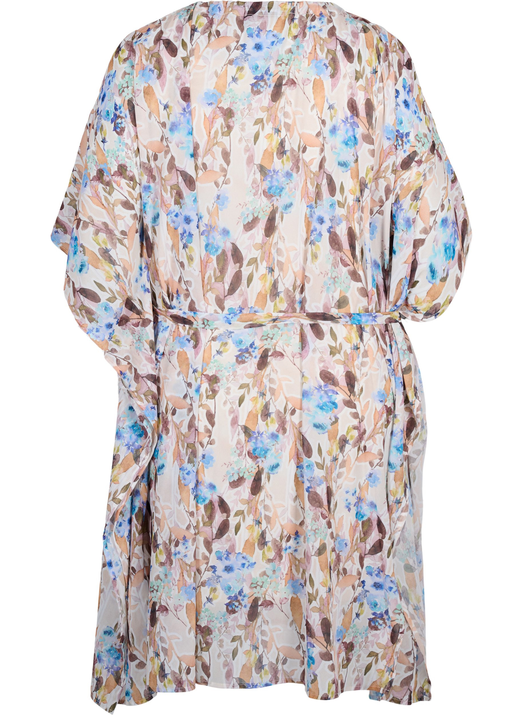 Blomstrete kjole med knyting, Humus Flower AOP, Packshot image number 1