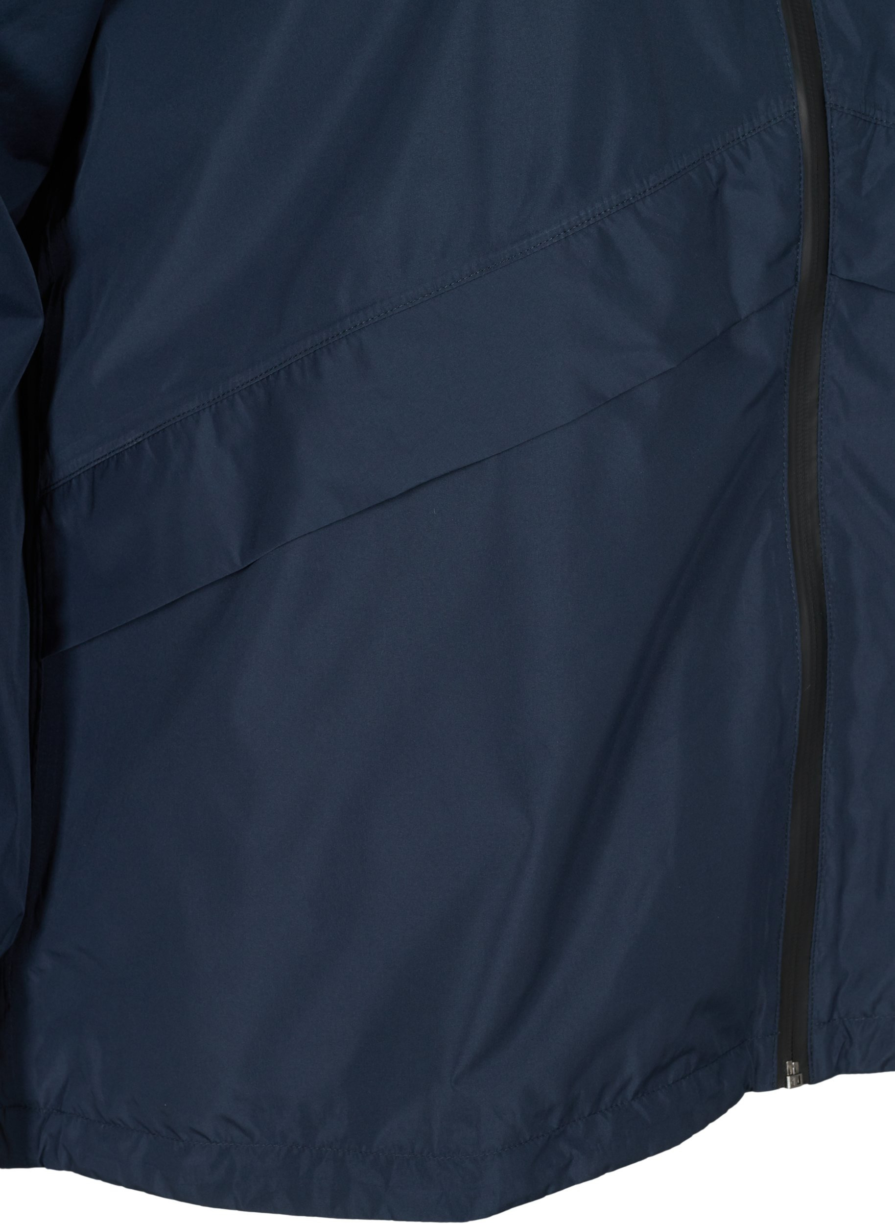 Regnjakke med justerbar bunn og hette, Navy Blazer, Packshot image number 3