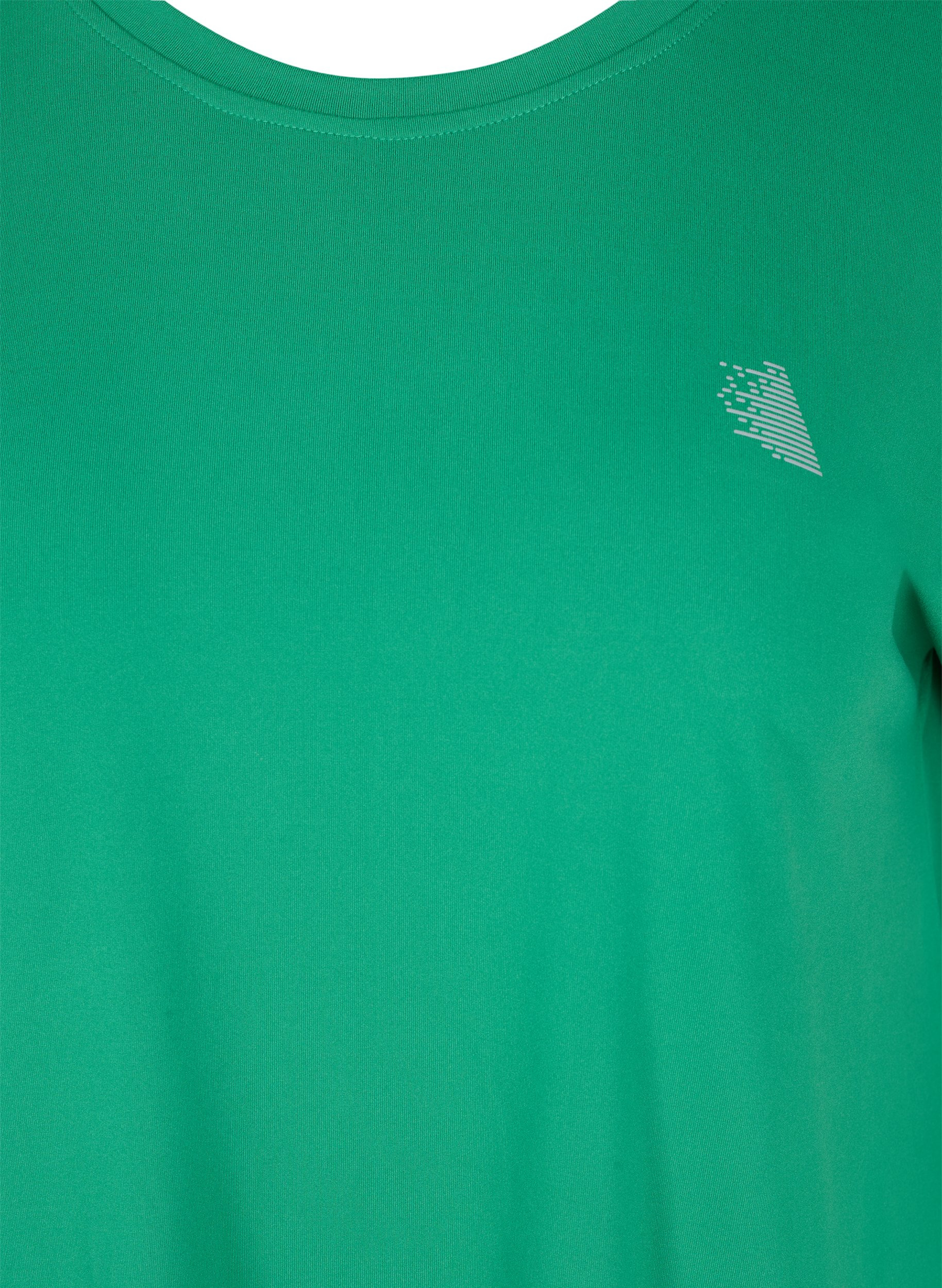 Ensfarget t-skjorte til trening, Jolly Green, Packshot image number 2