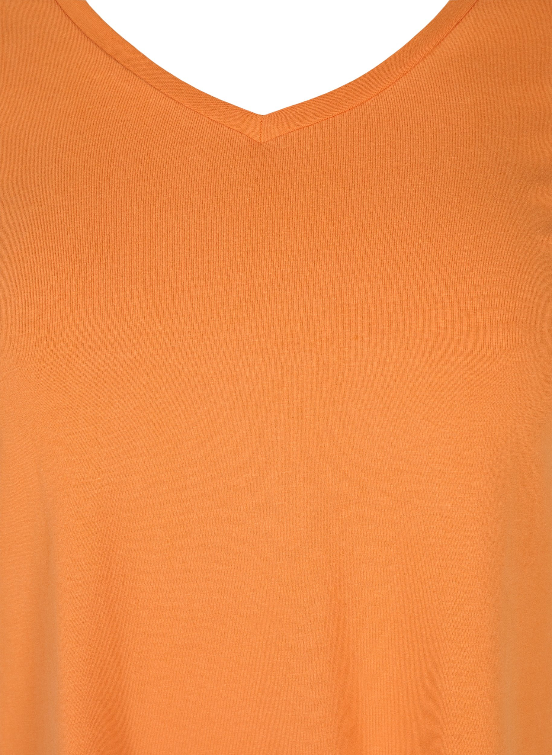Basis T-skjorte med V-hals, Amberglow, Packshot image number 2
