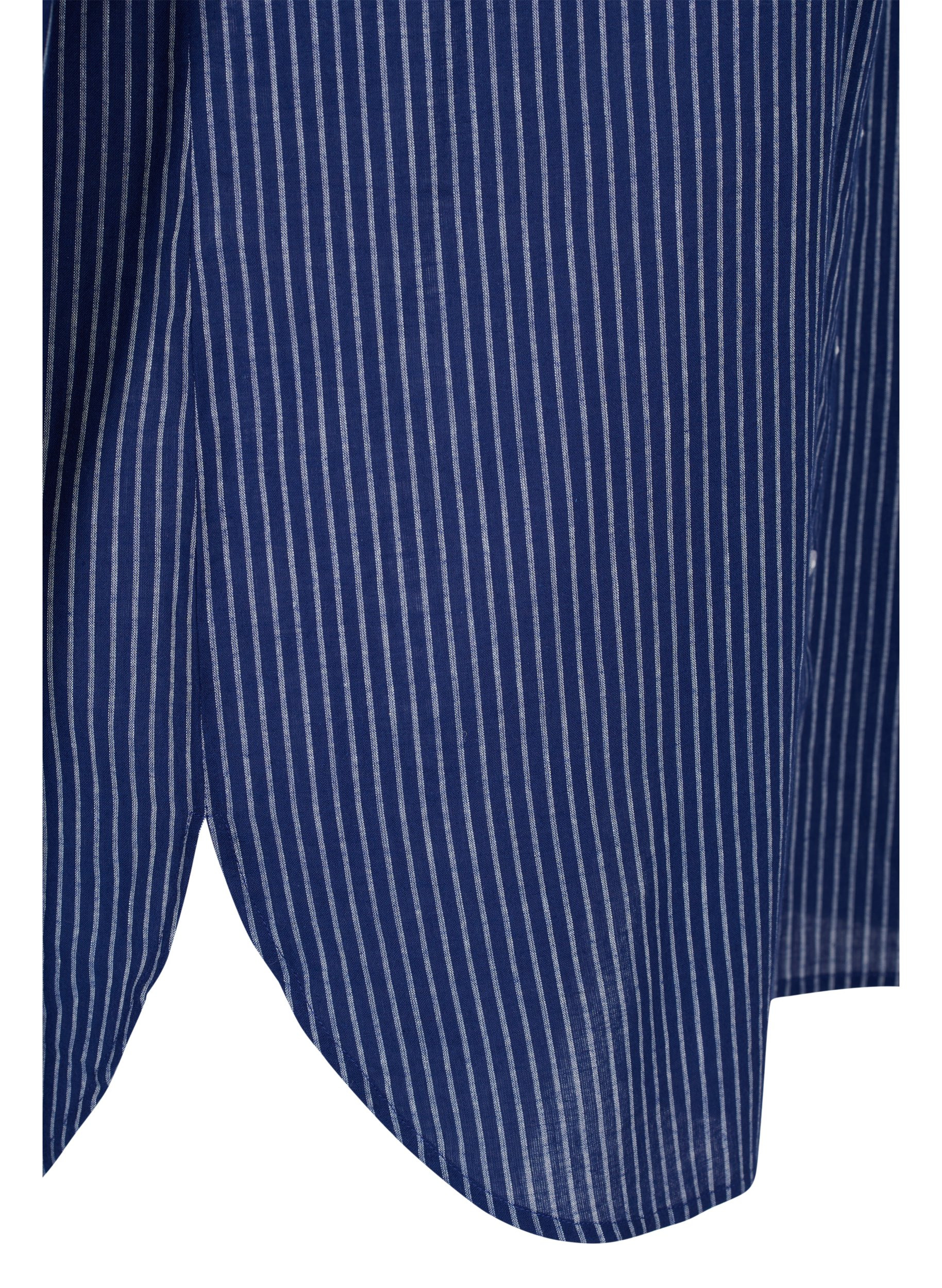 Stripete skjorte i 100% bomull, Ocean Cavern Stripe, Packshot image number 3