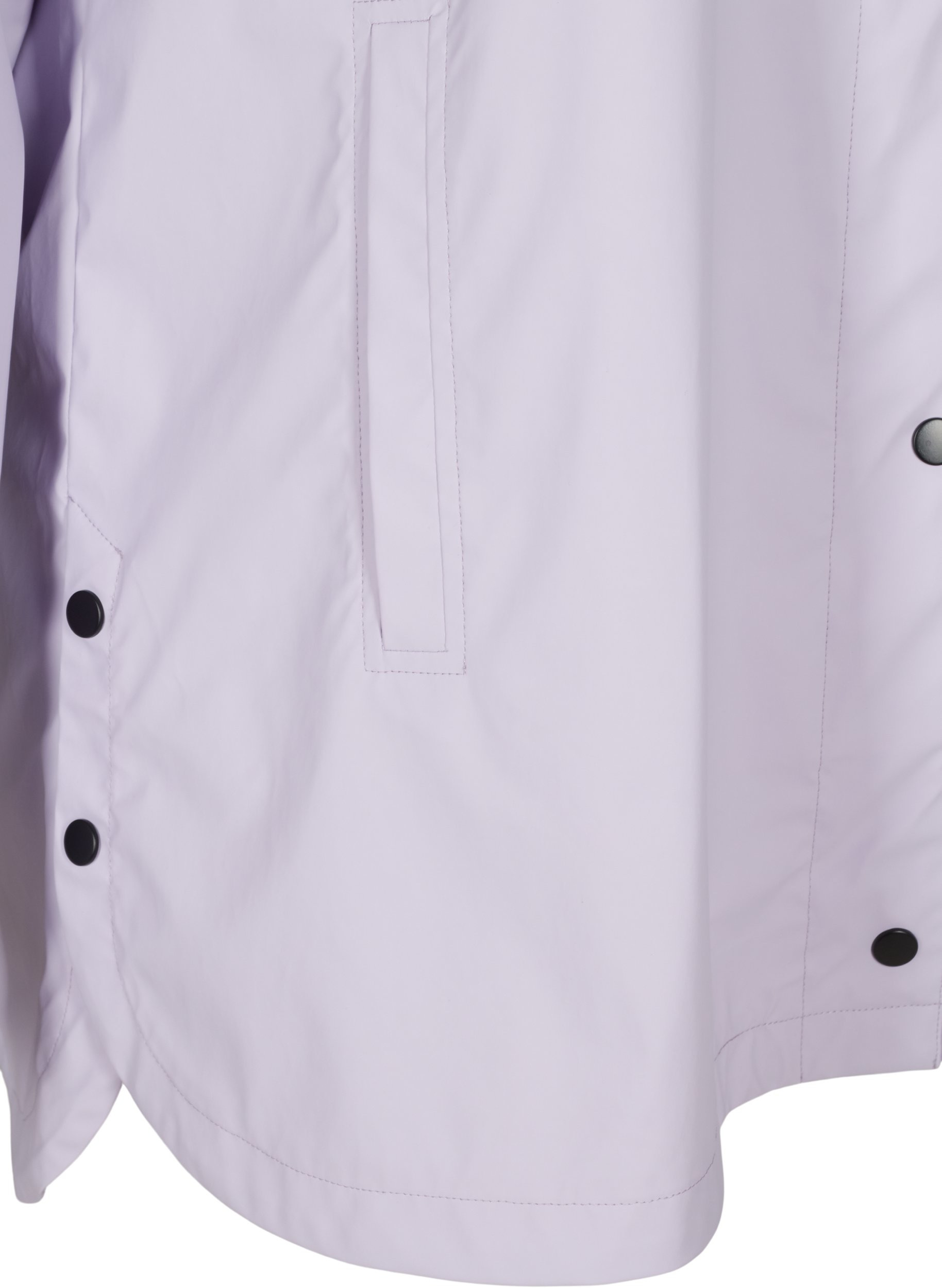 Regnjakke med hette og lommer, Pastel Lilac, Packshot image number 3